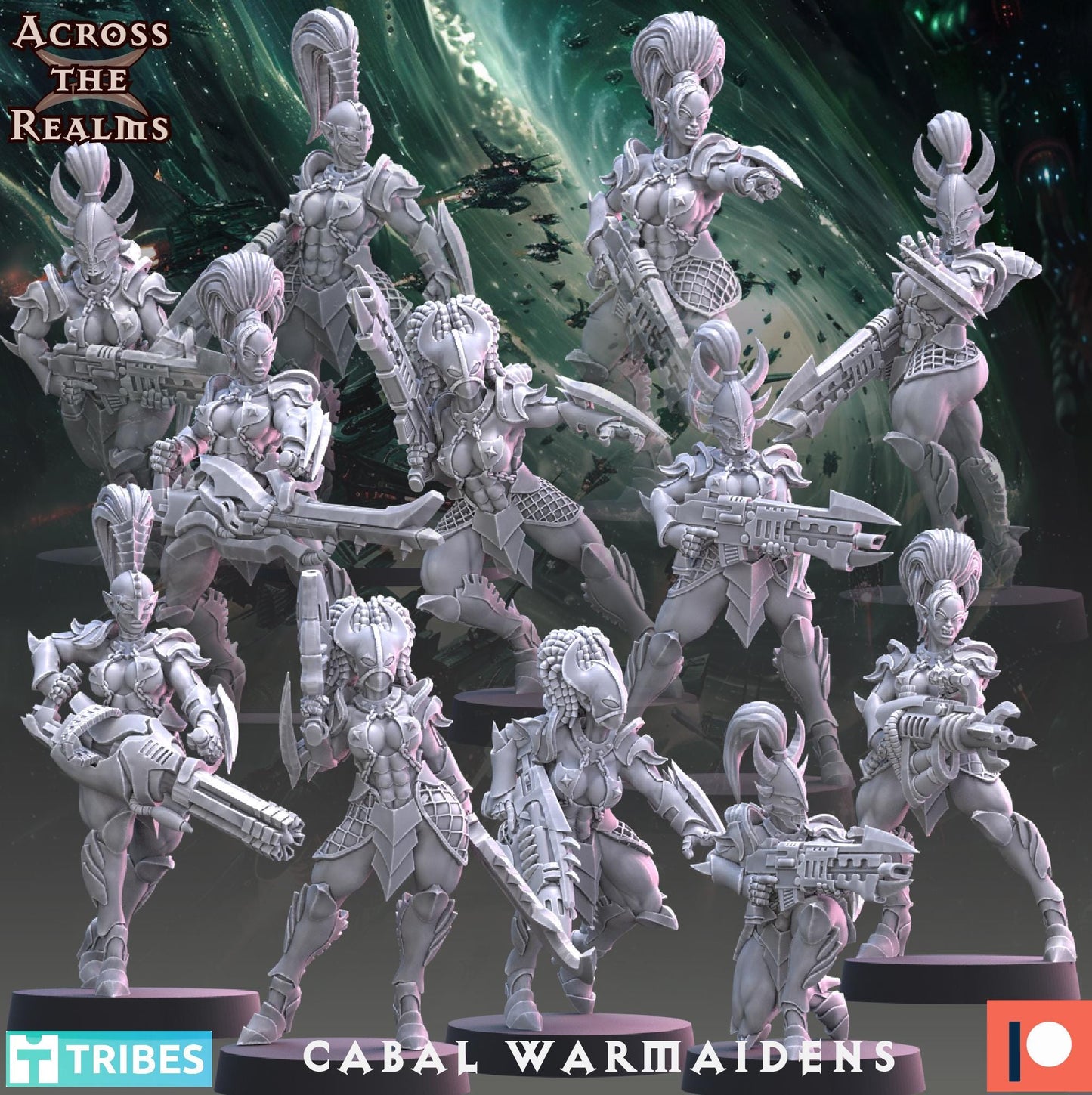 Cabal Warmaiden Miniatures | Across the Realms