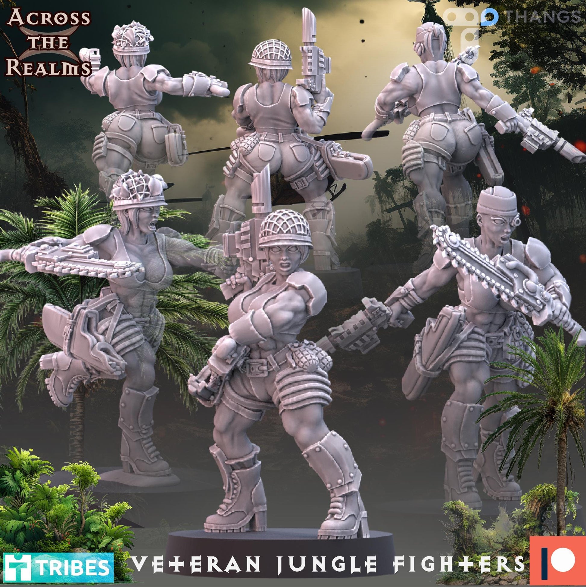 Veteran Jungle Fighter Miniatures | Across the Realms