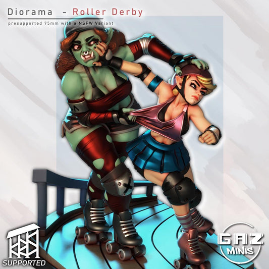 Roller Derby Diorama | Gaz Minis