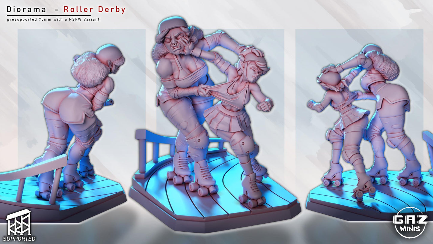 Roller Derby Diorama | Gaz Minis