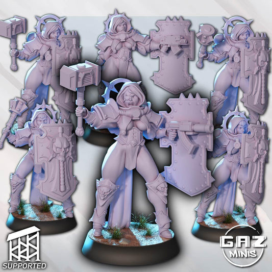 Guardian Maidens Siblings of Combat Miniature Bundle | Gaz Minis