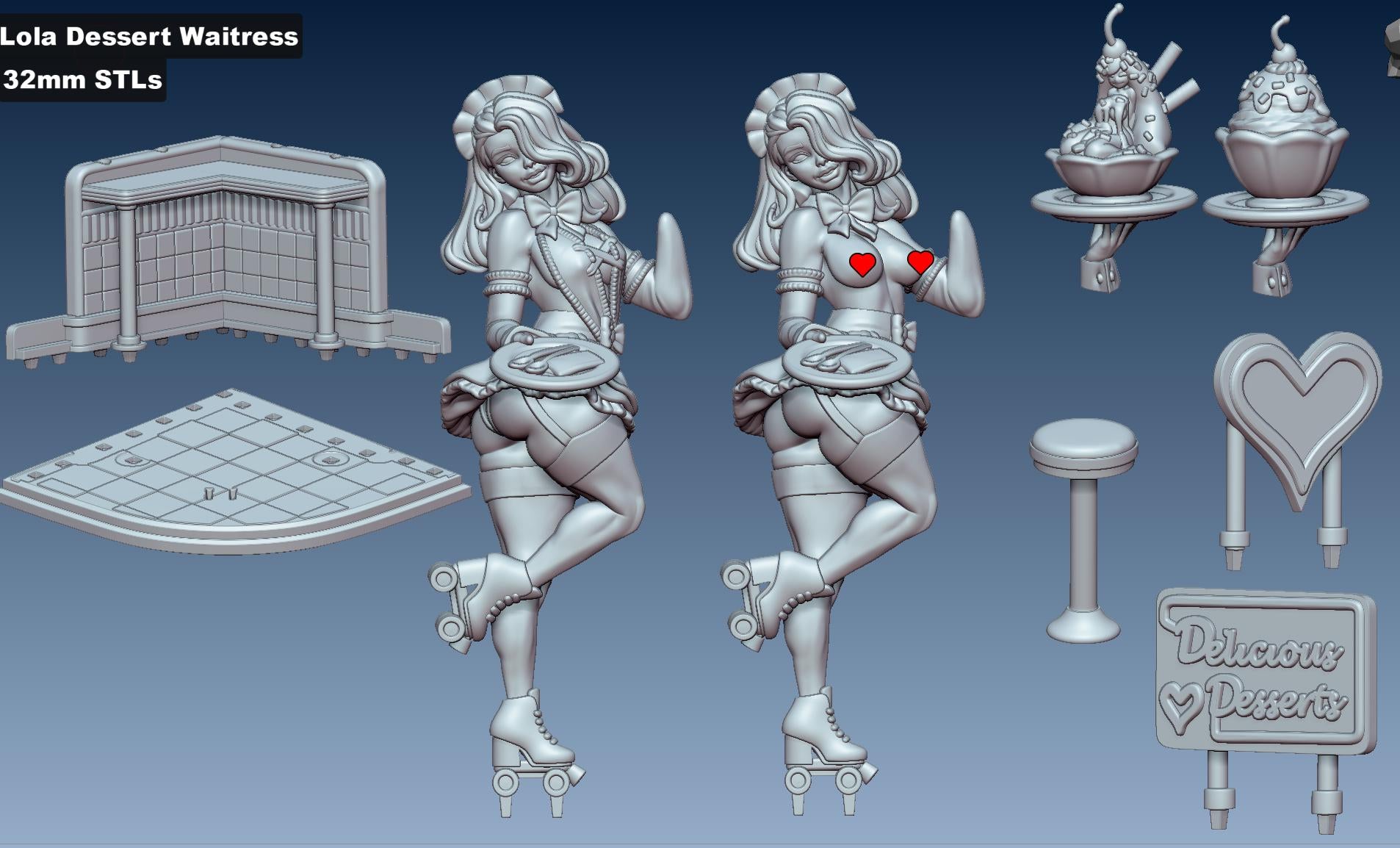 Lola Dessert Waitress | Gaz Minis