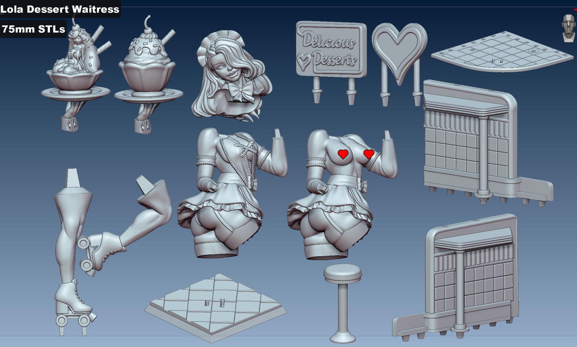 Lola Dessert Waitress | Gaz Minis