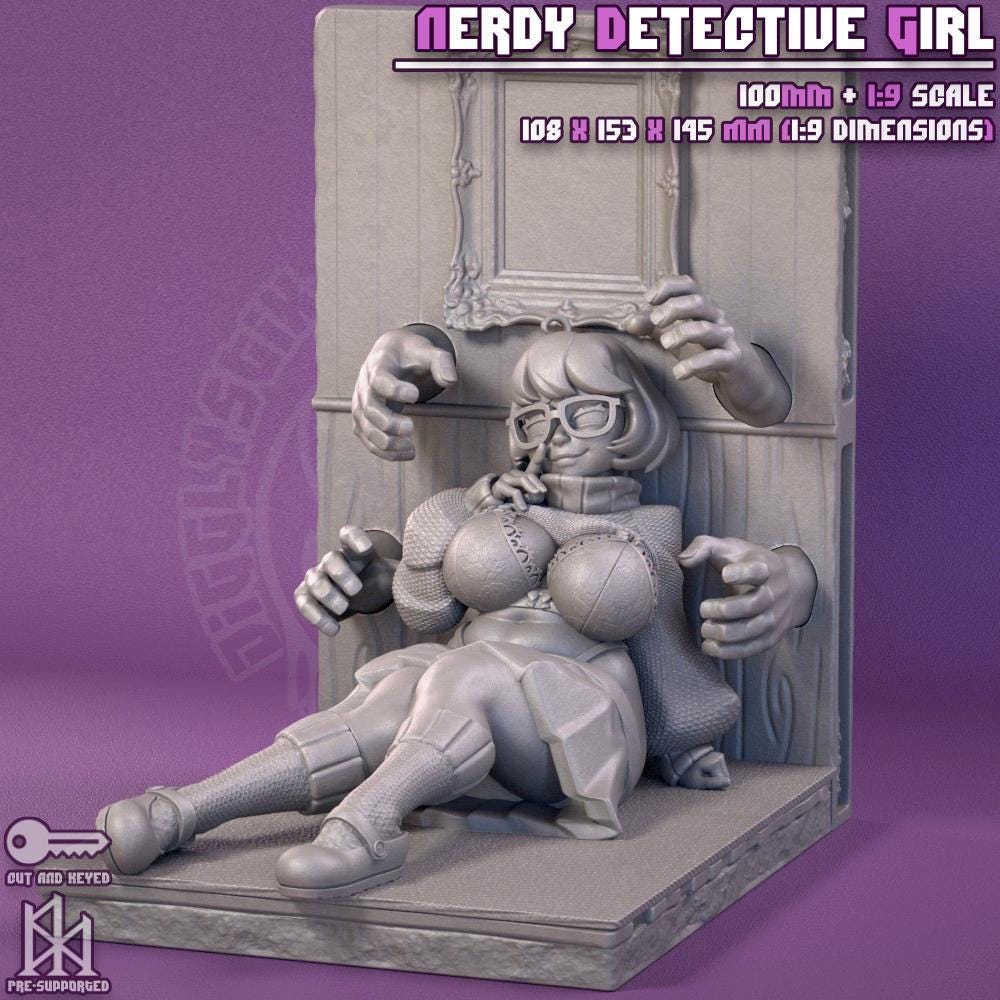 Nerdy Detective Girl Model Kit | Jigglystix