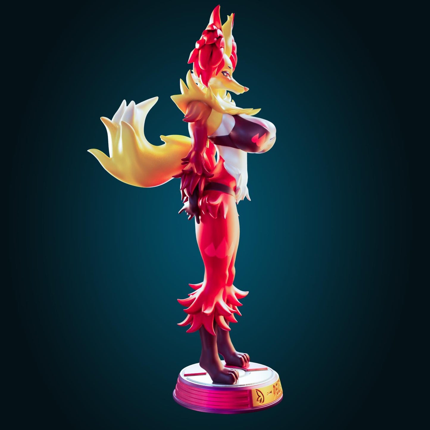 Fox Girl Model Kit | 3D Resin Printed Figurine | Officer Rhu