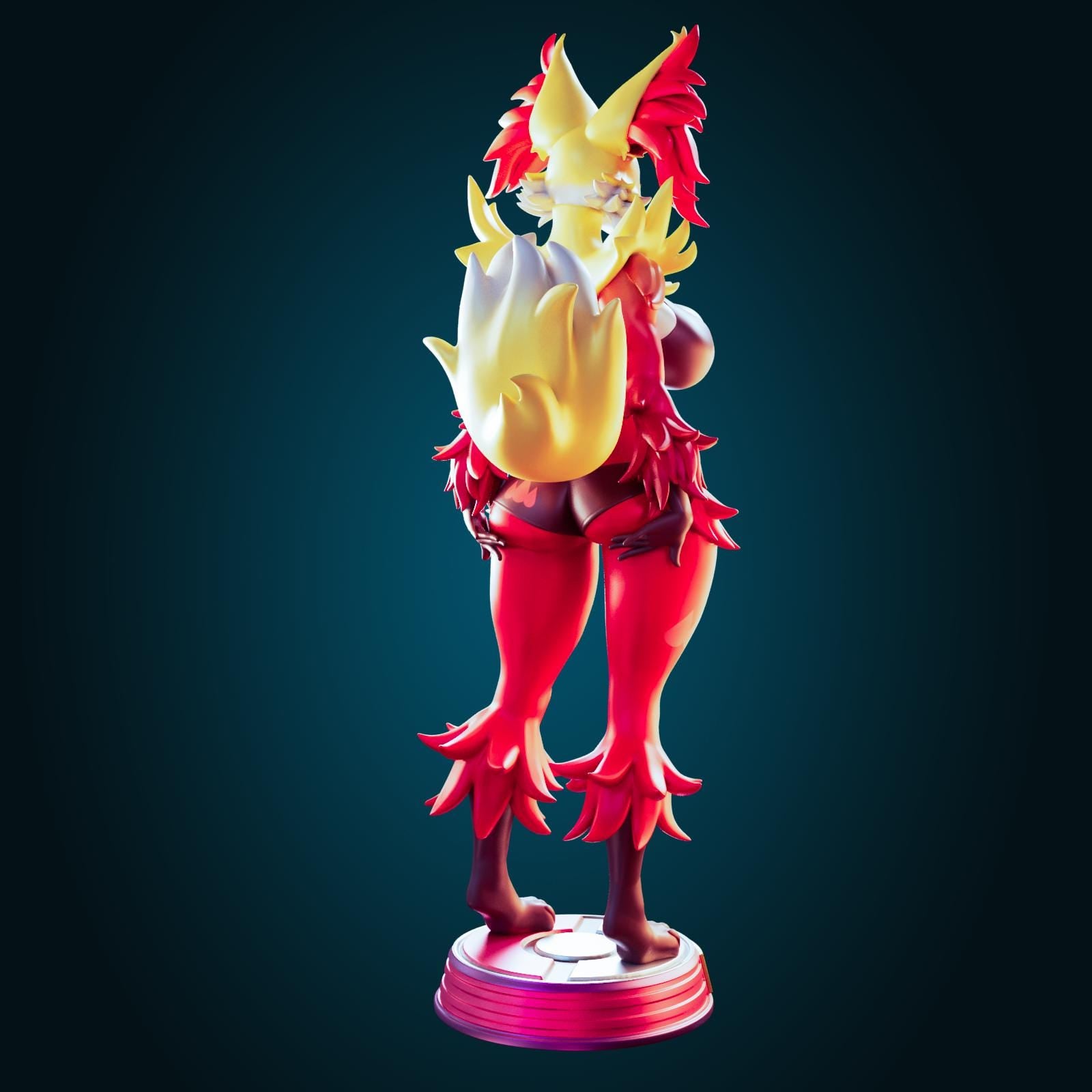 Fox Girl Model Kit | 3D Resin Printed Figurine | Officer Rhu