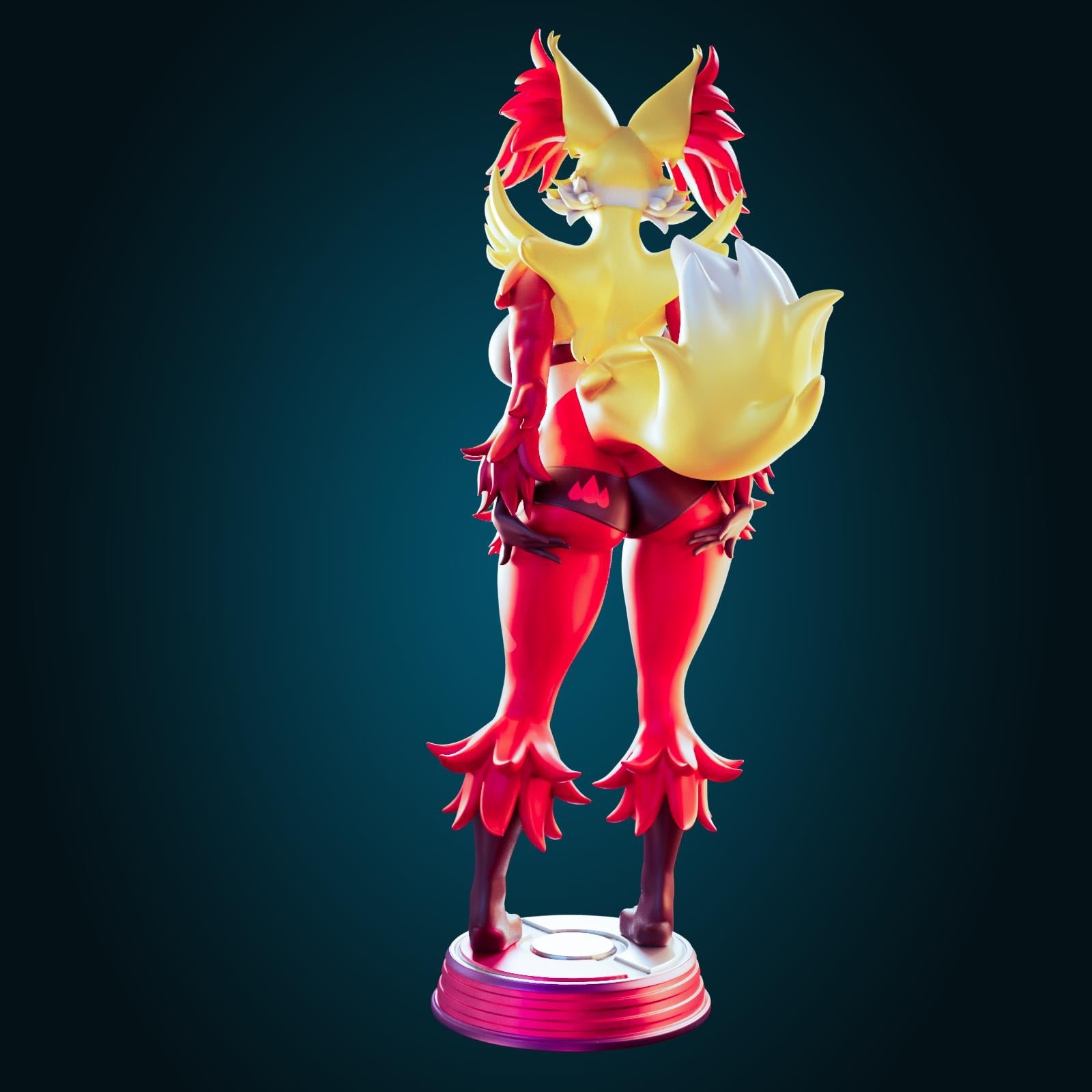 Fox Girl Model Kit | 3D Resin Printed Figurine | Officer Rhu