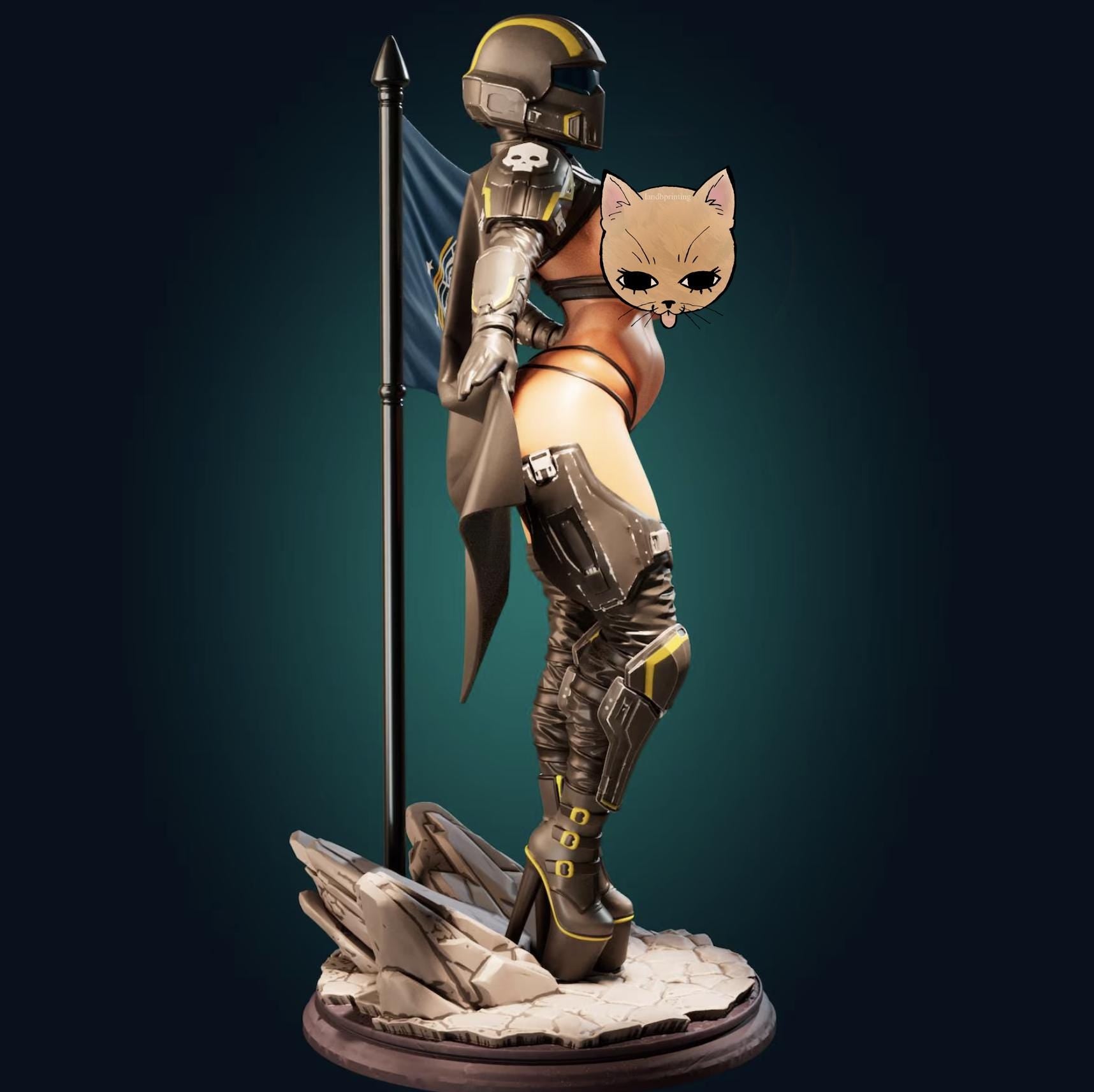 Heck Girl Model Kit | 3D Resin Printed Figurine | Officer Rhu
