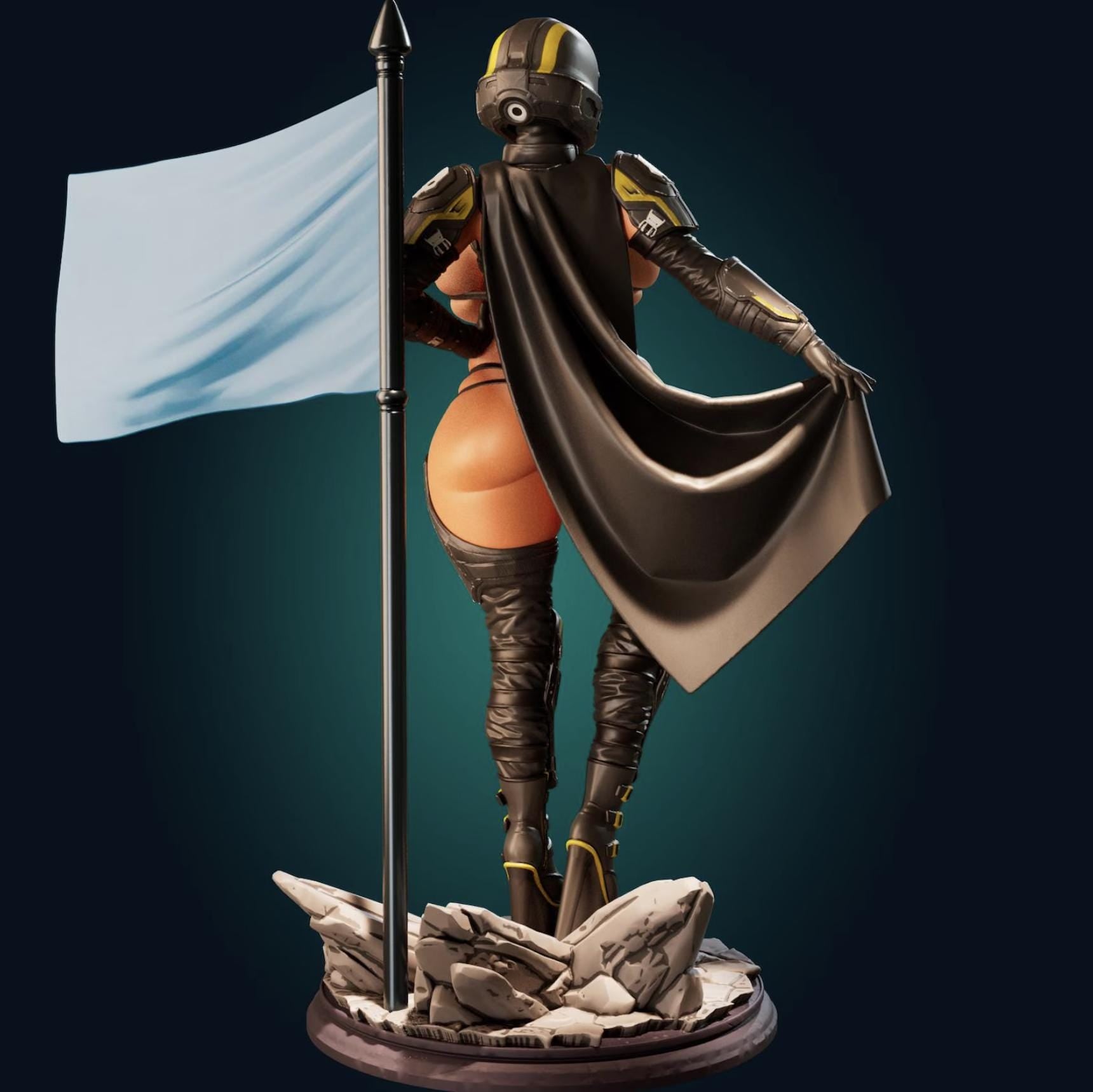 Heck Girl Model Kit | 3D Resin Printed Figurine | Officer Rhu