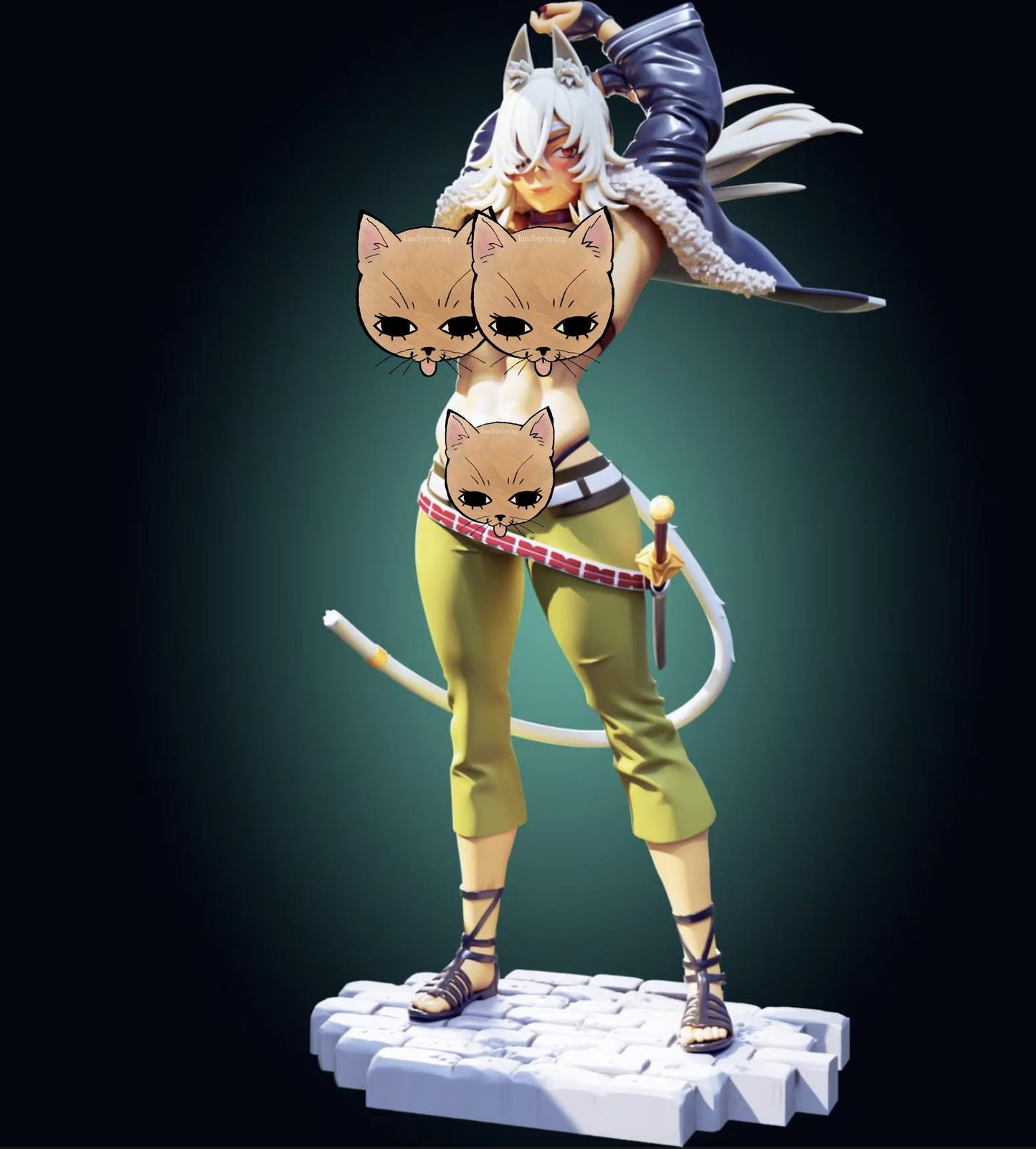 Beast Girl Model Kit | 3D Resin Printed Figurine | Officer Rhu