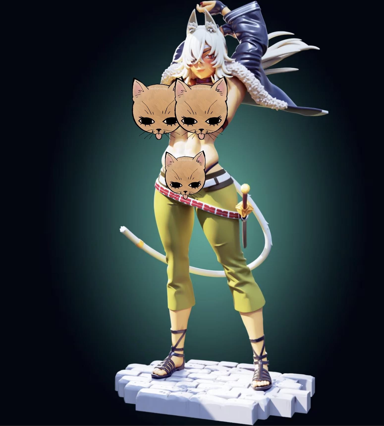Beast Girl Model Kit | 3D Resin Printed Figurine | Officer Rhu