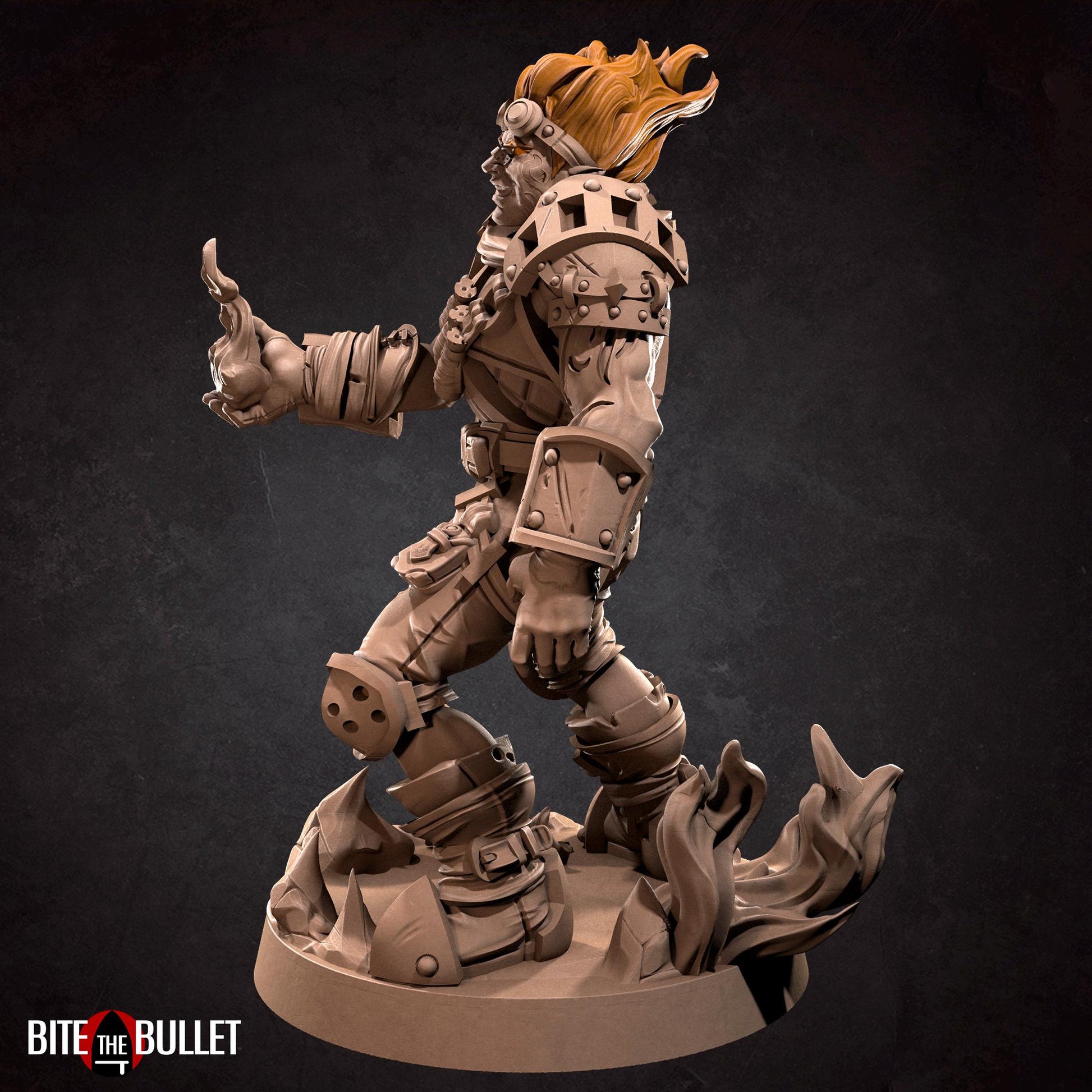 Fire Genasi Artificer Miniature | Bite the Bullet