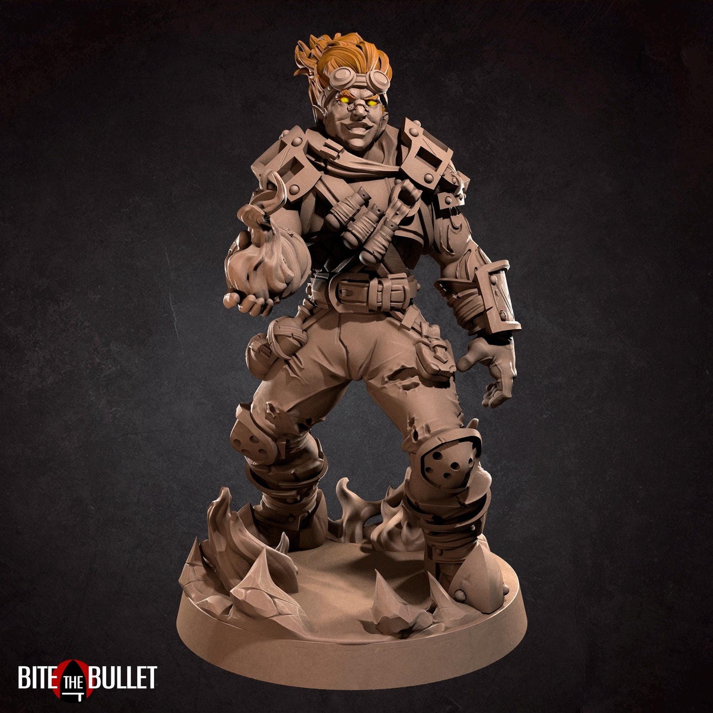 Fire Genasi Artificer Miniature | Bite the Bullet