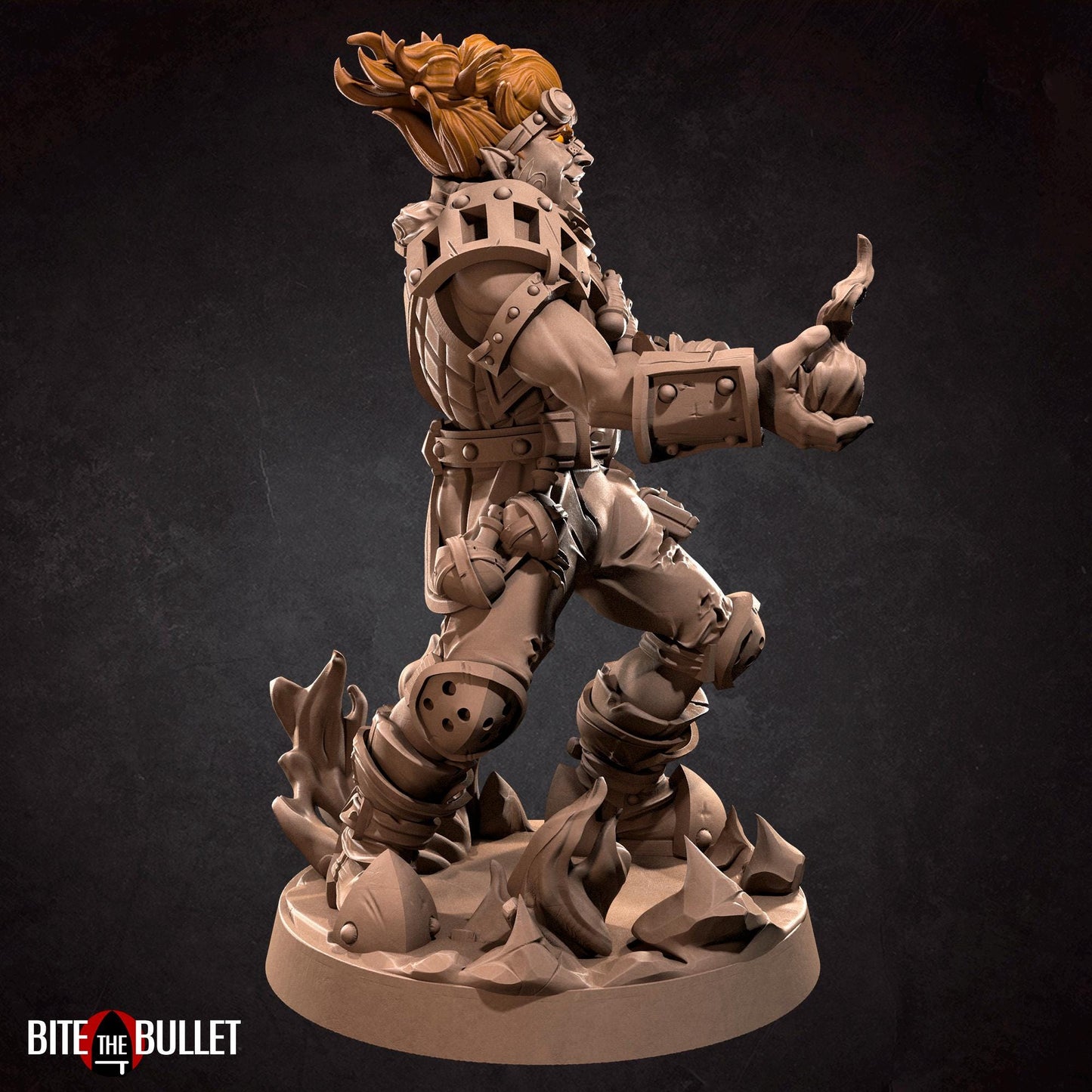 Fire Genasi Artificer Miniature | Bite the Bullet