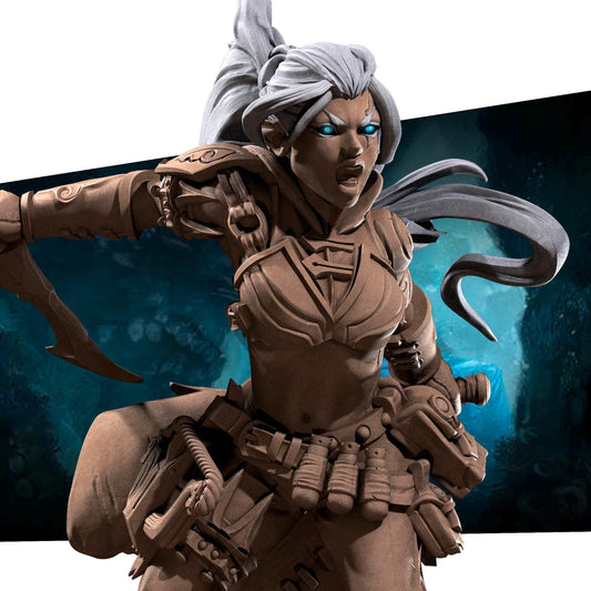 Air Genasi Ranger Miniature | Bite the Bullet