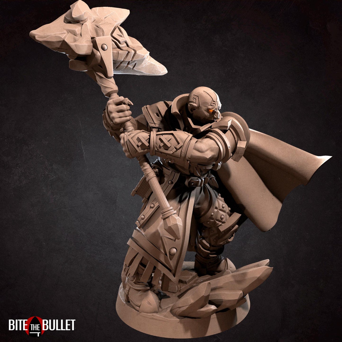 Earth Genasi Cleric Miniature | Bite the Bullet