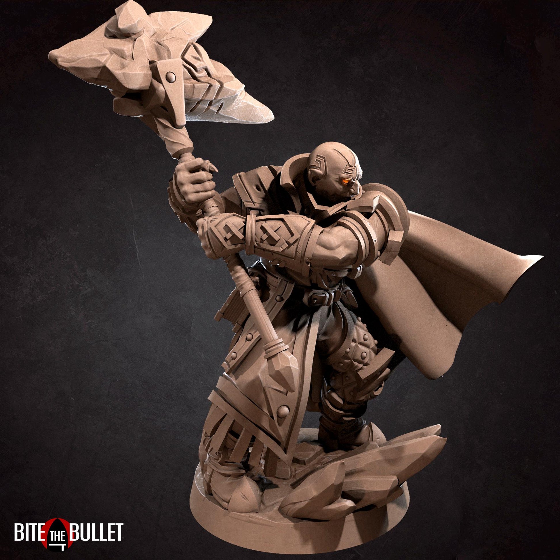 Earth Genasi Cleric Miniature | Bite the Bullet