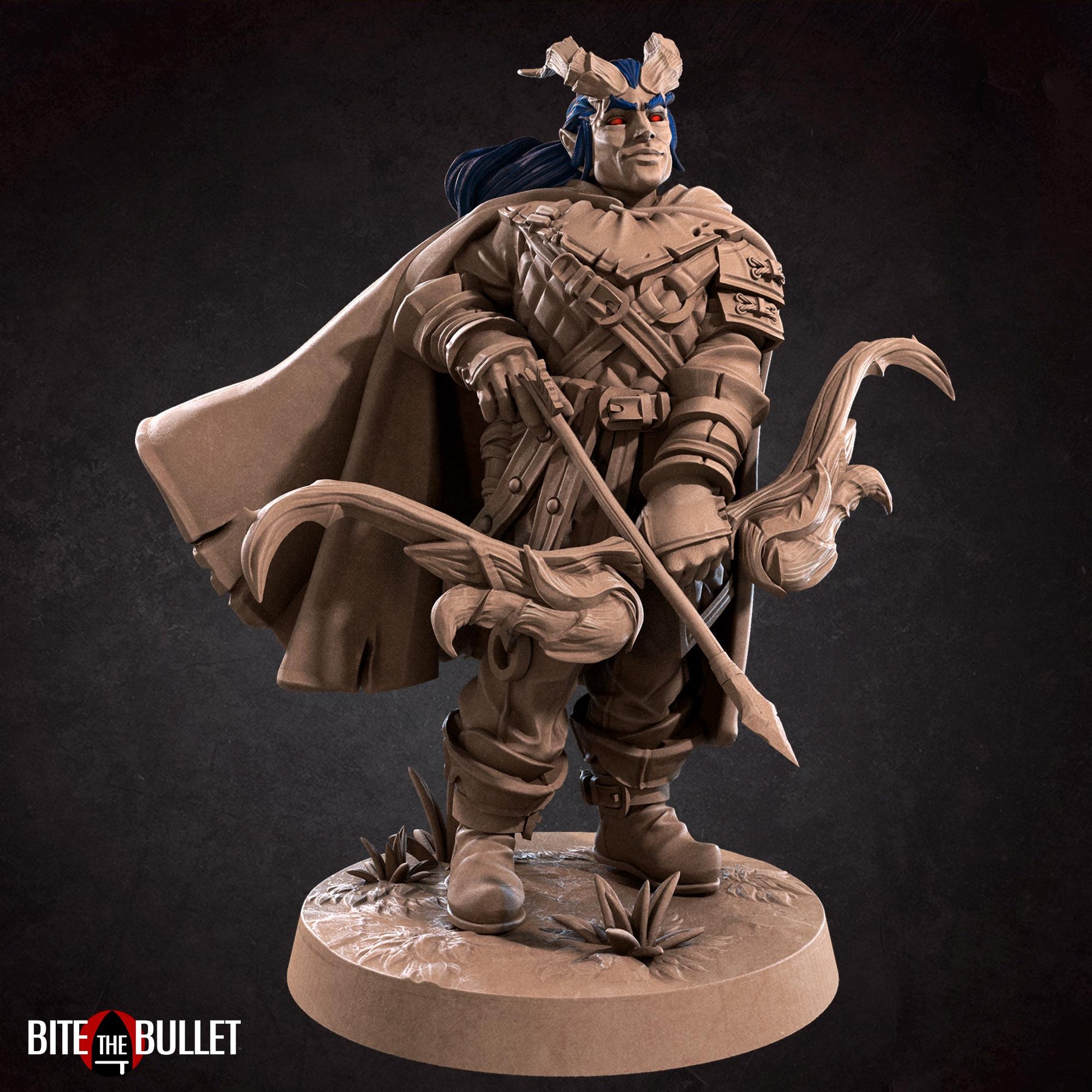 Tiefling Ranger Miniature | Bite the Bullet