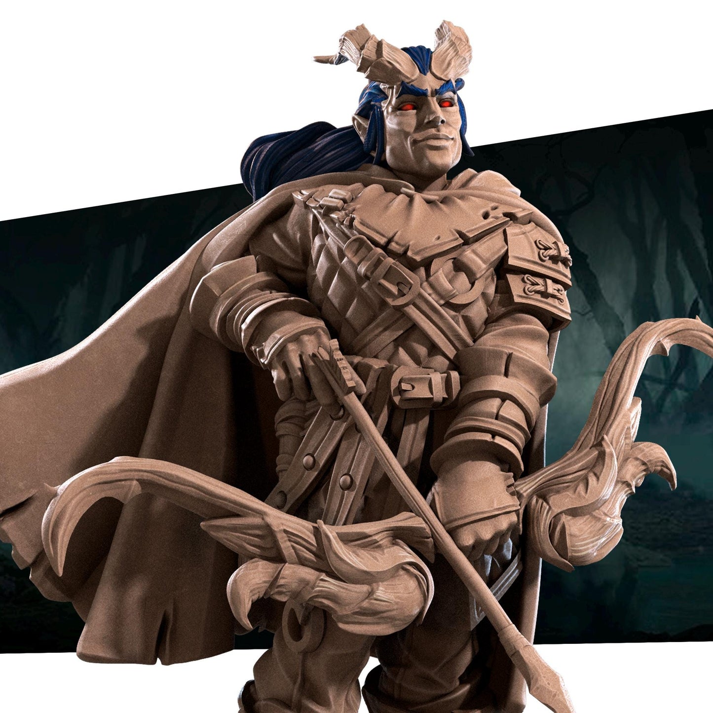 Tiefling Ranger Miniature | Bite the Bullet