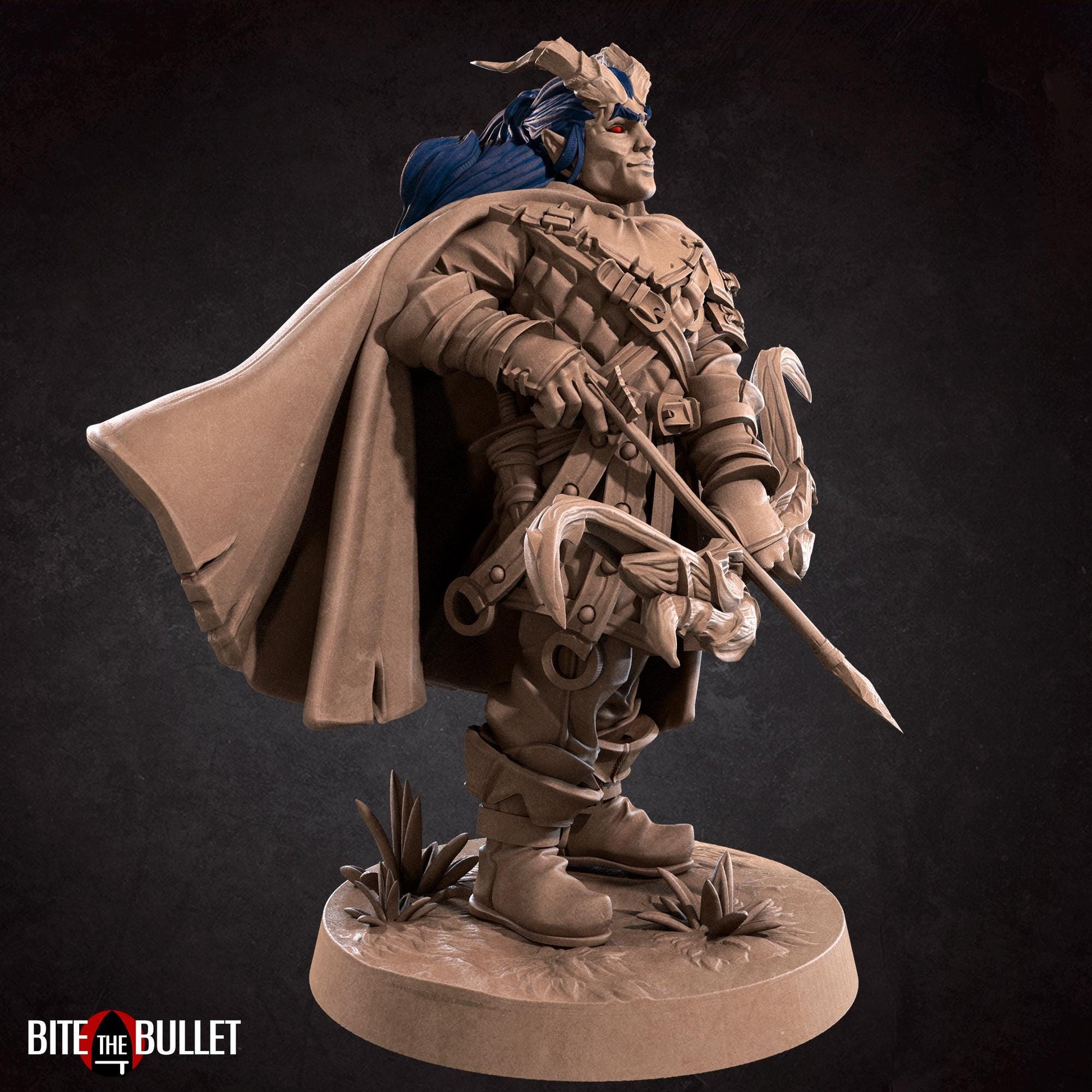 Tiefling Ranger Miniature | Bite the Bullet