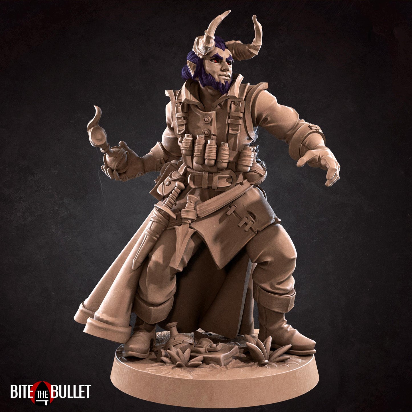 Tiefling Artificer Miniature | Bite the Bullet