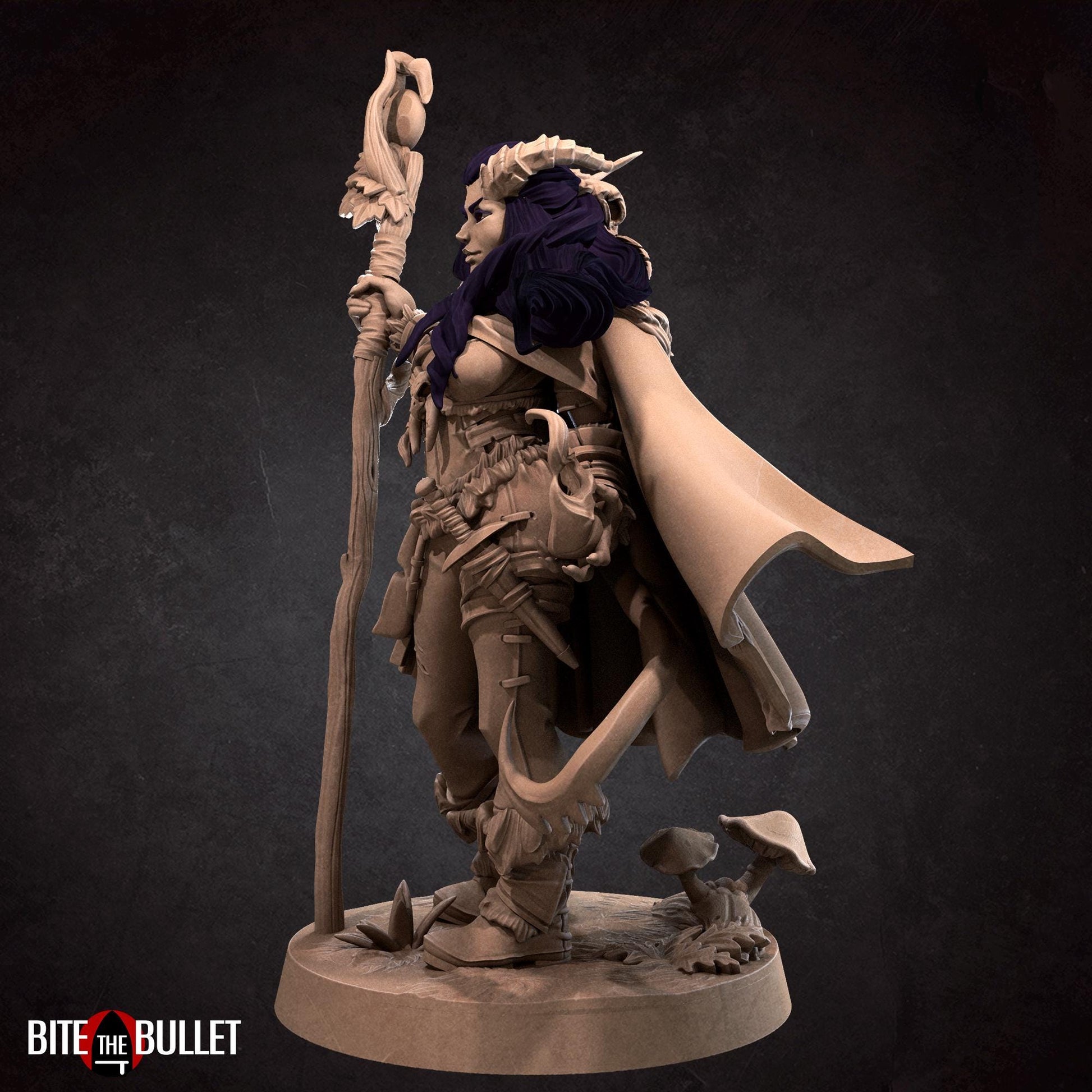 Tiefling Druid Miniature | Bite the Bullet