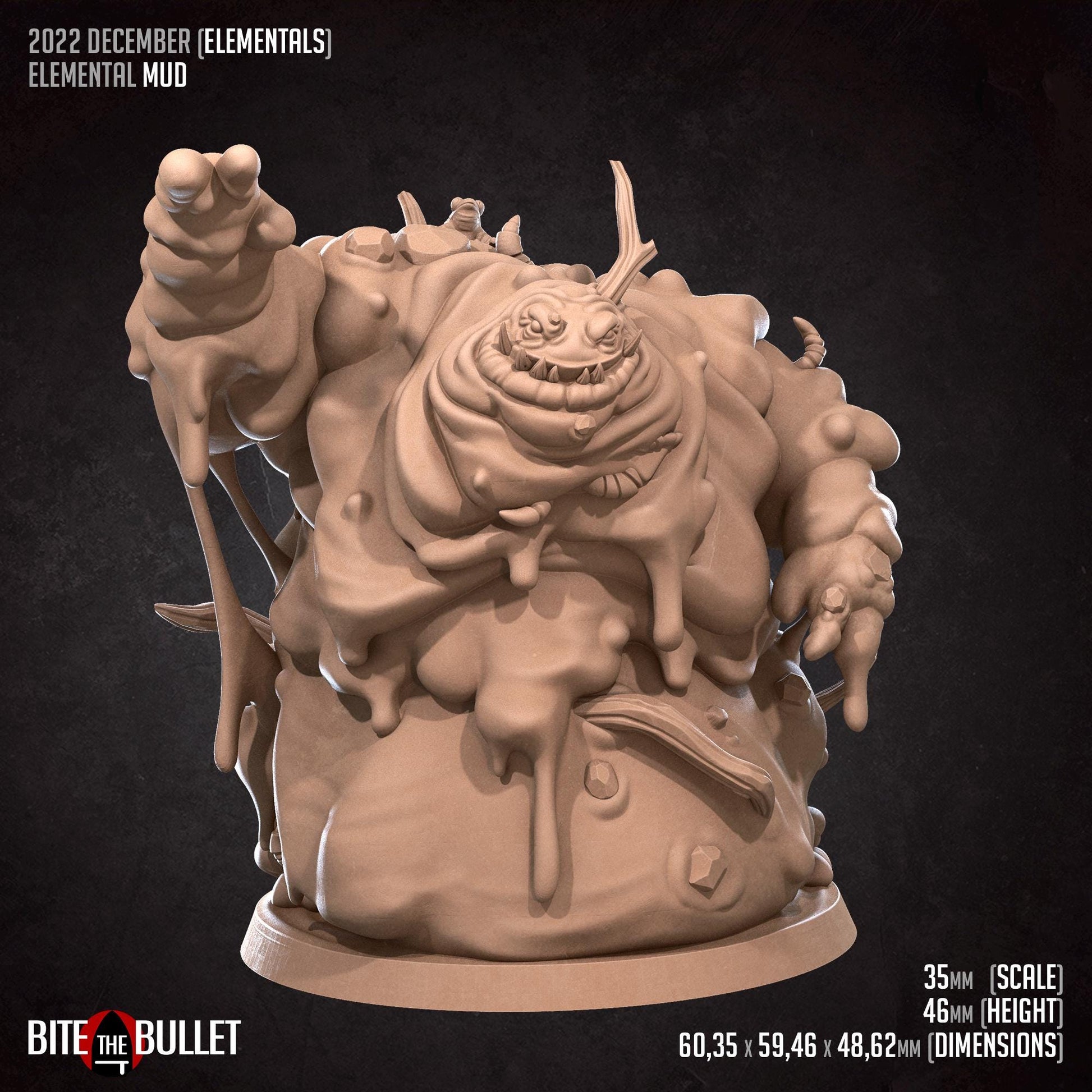 Mud Elemental Miniature | Bite the Bullet