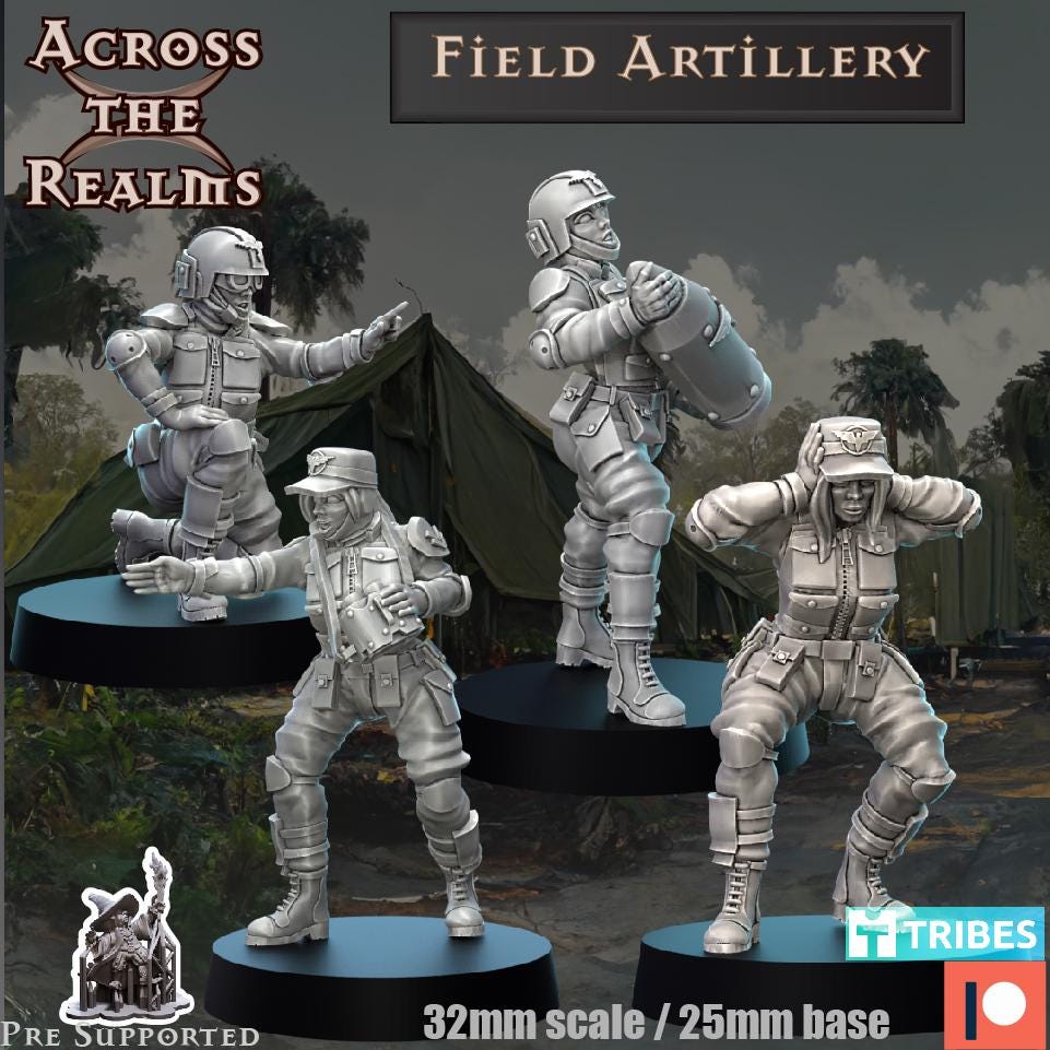 Field Artillery & Operative Miniatures | Across the Realms