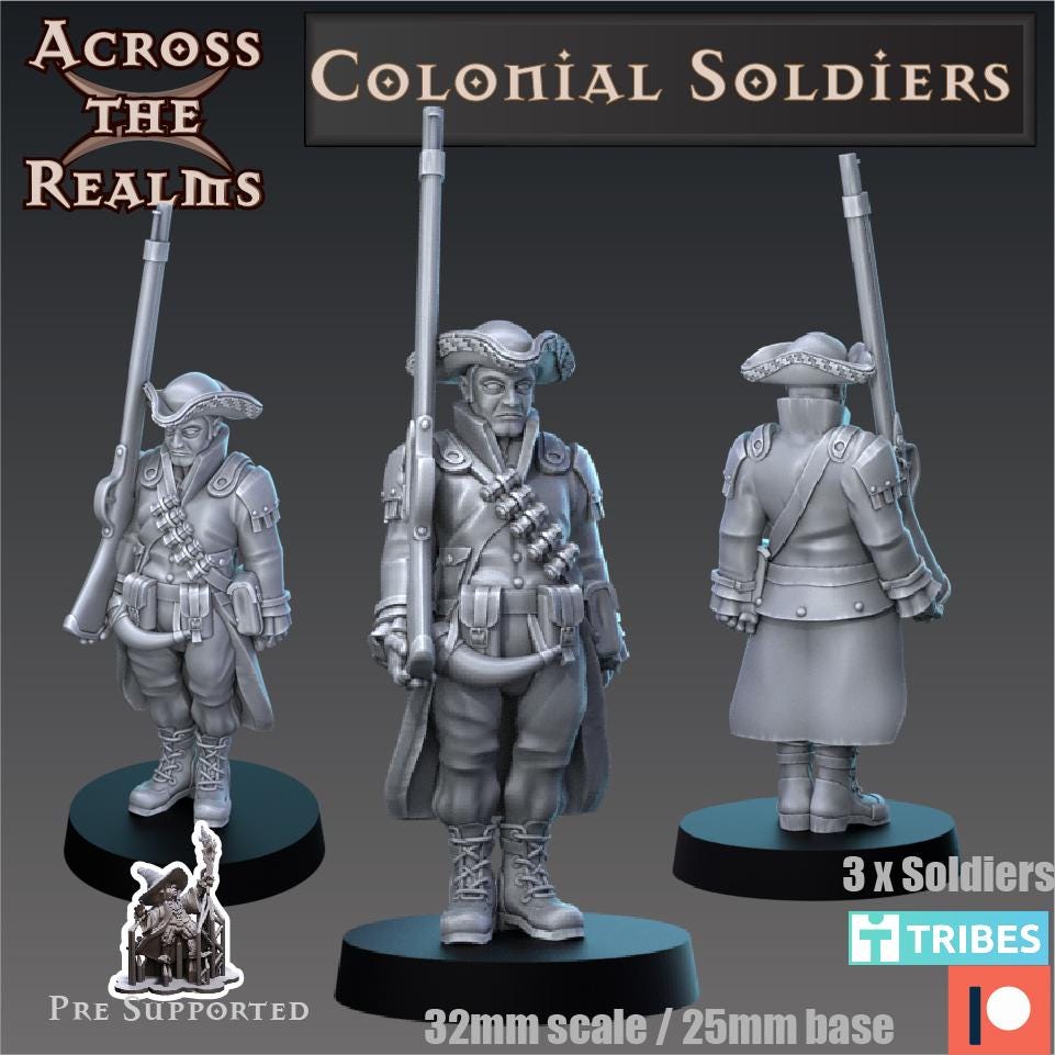 Colonial Soldier Miniatures | Across the Realms
