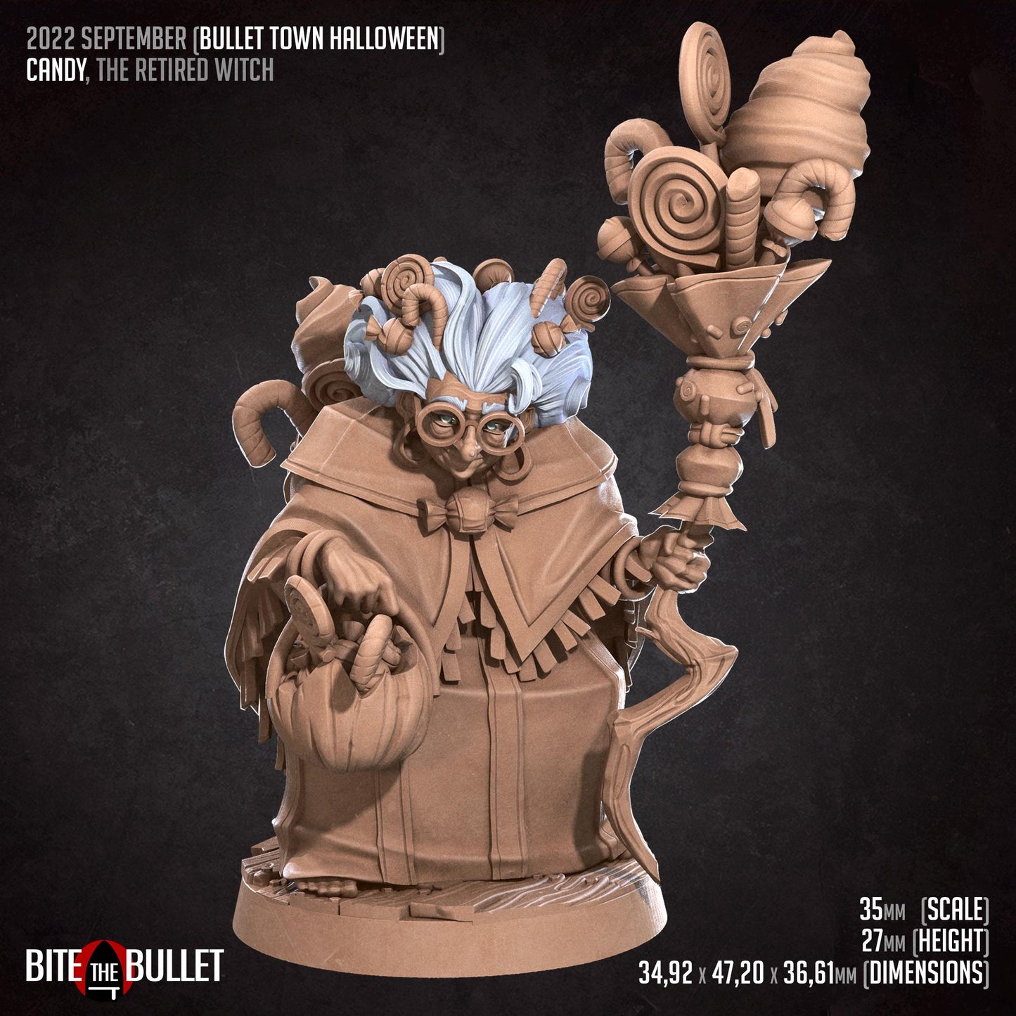 Candy, the Retired Witch Miniature | Bite the Bullet