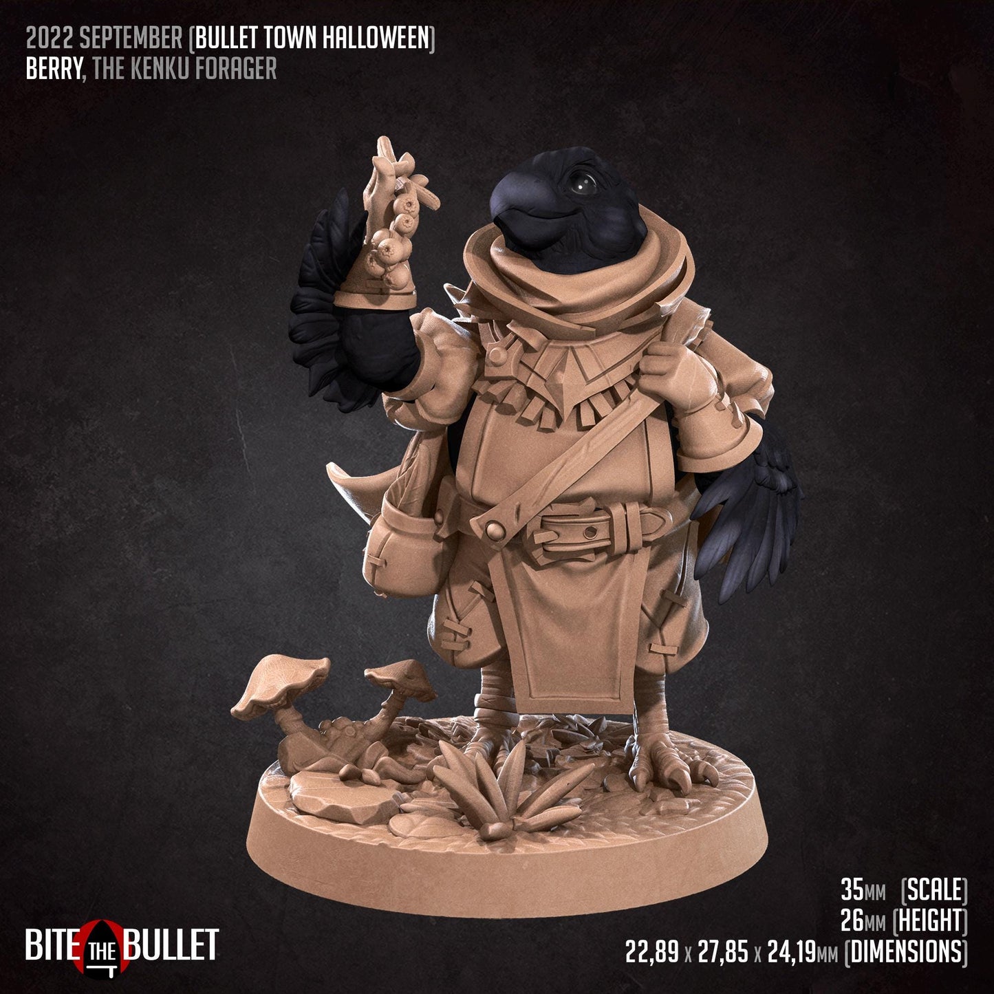 Berry, the Kenku Forager Miniature | Bite the Bullet