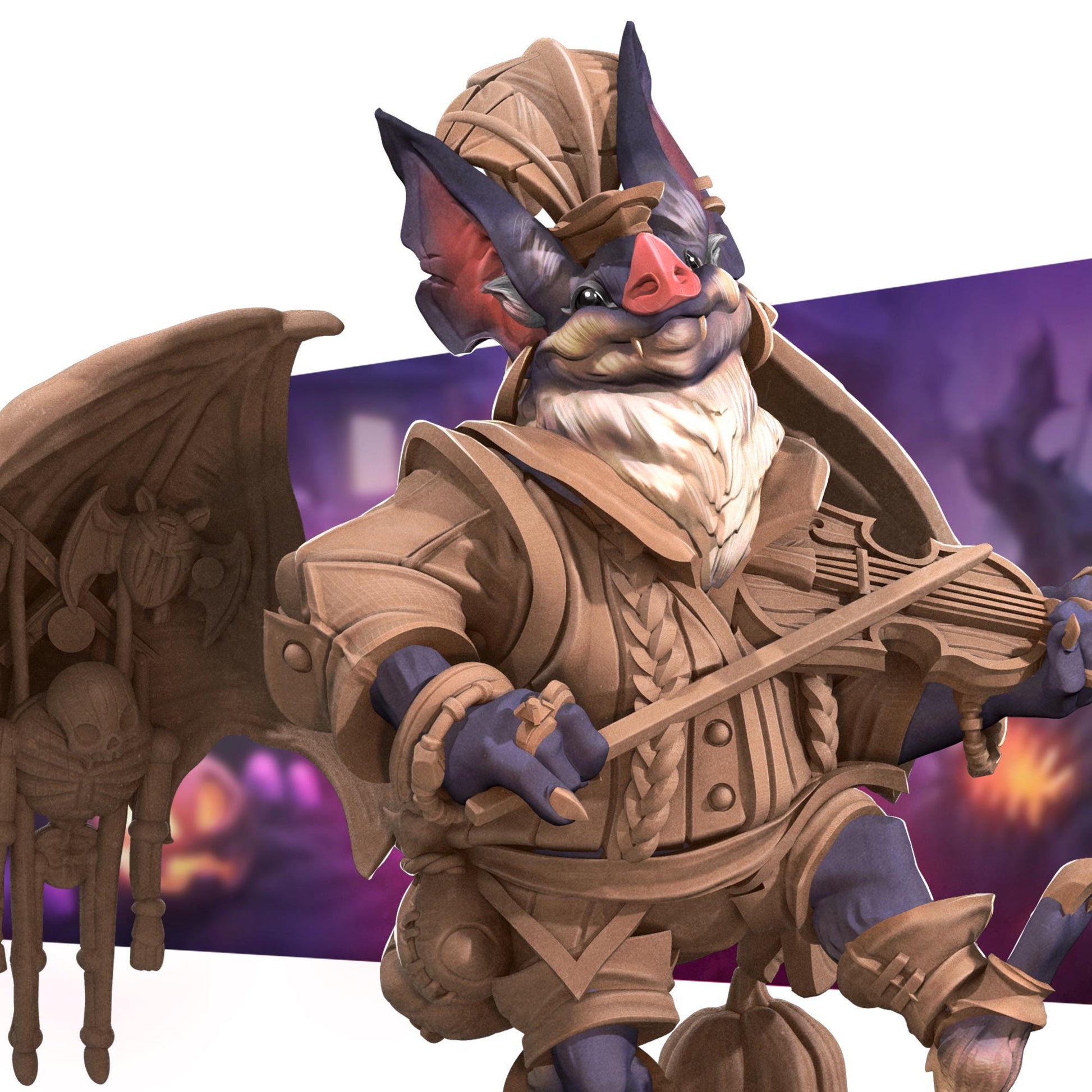 Marcia, the Batfolk Puppeteer Miniature | Bite the Bullet