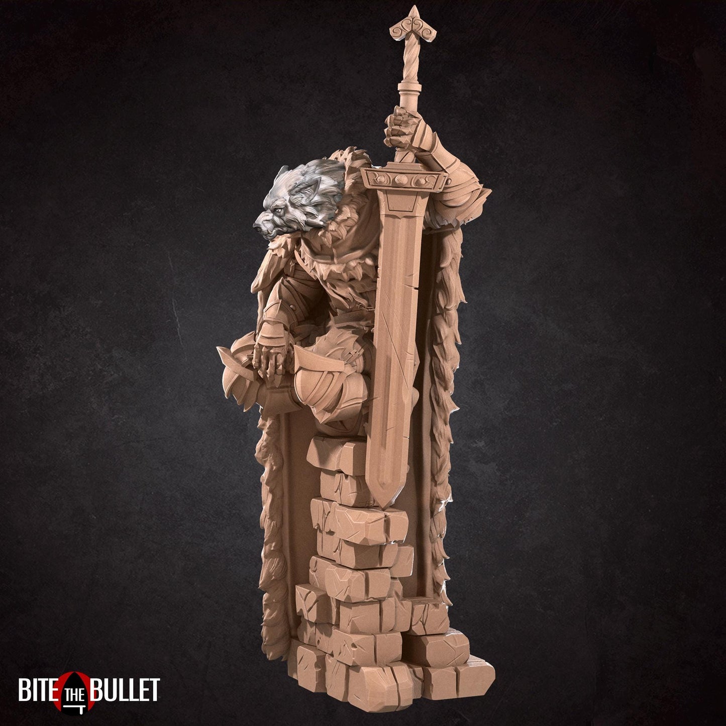 Raidd, the Half Wolf Guardian Miniature | Bite the Bullet