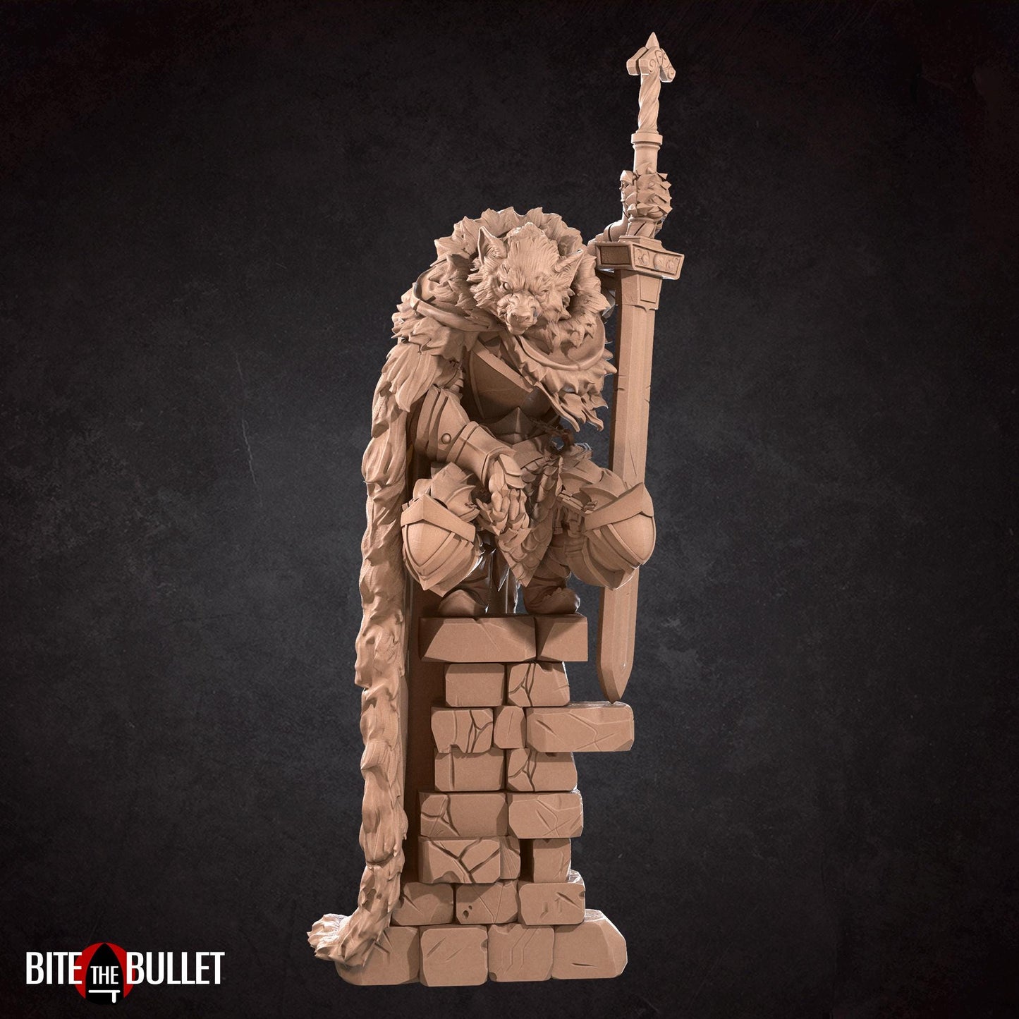 Raidd, the Half Wolf Guardian Miniature | Bite the Bullet