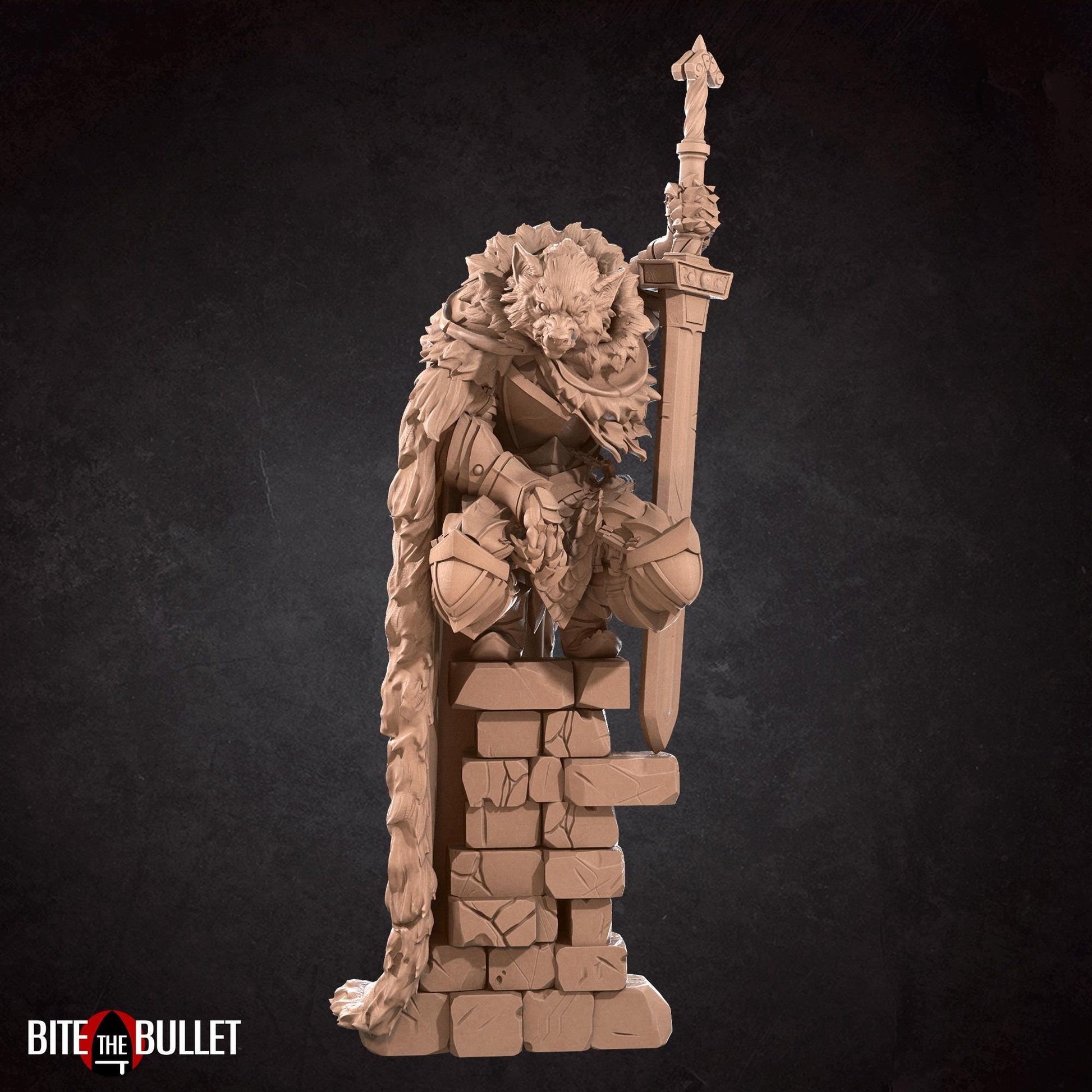 Raidd, the Half Wolf Guardian Miniature | Bite the Bullet