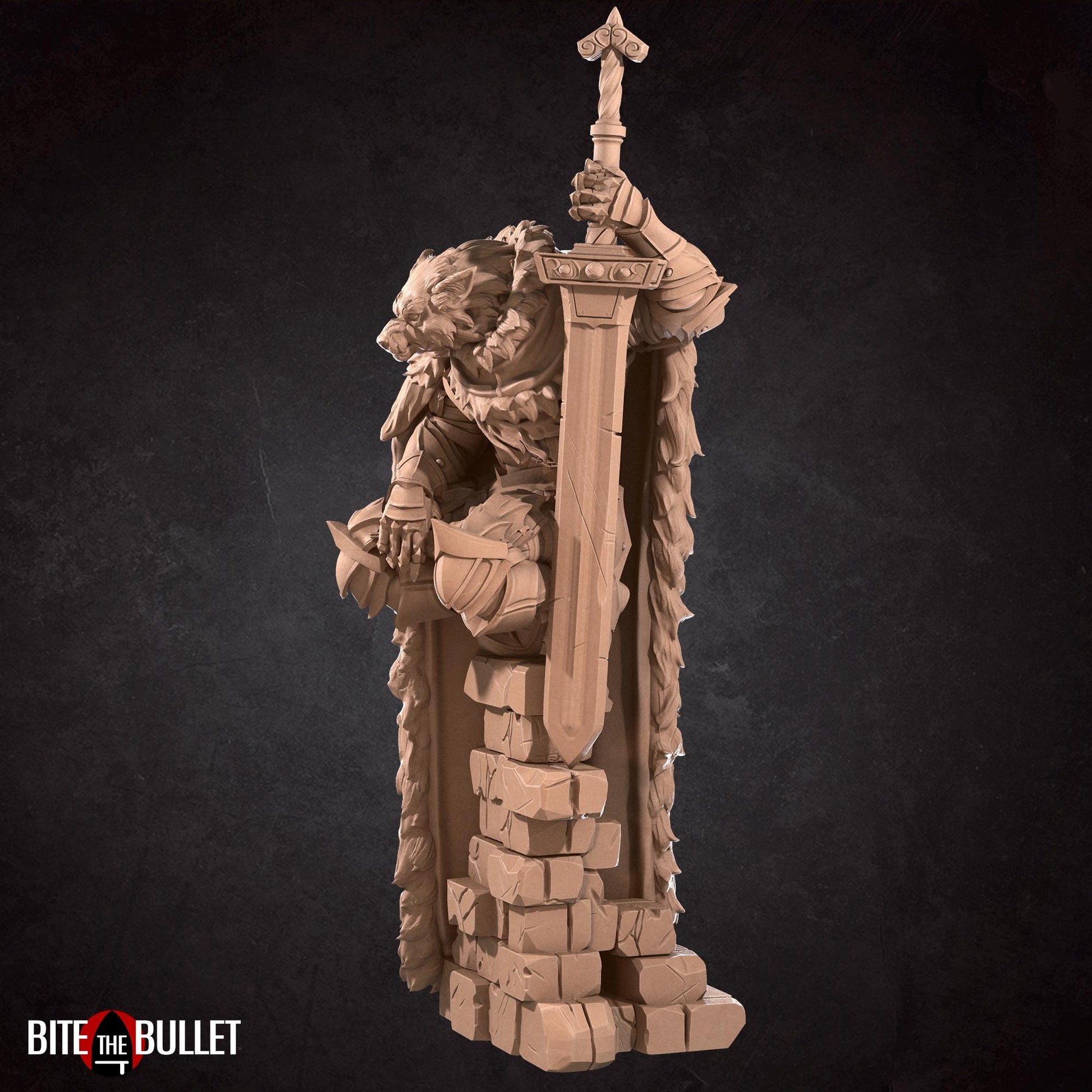 Raidd, the Half Wolf Guardian Miniature | Bite the Bullet