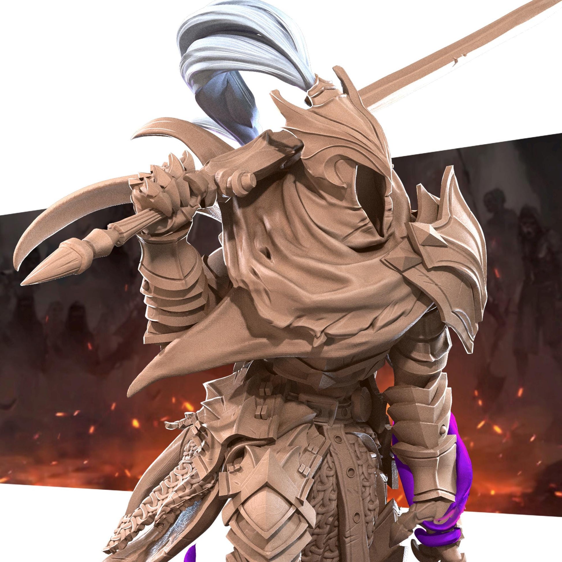 Fallen Knight Miniature | Bite the Bullet