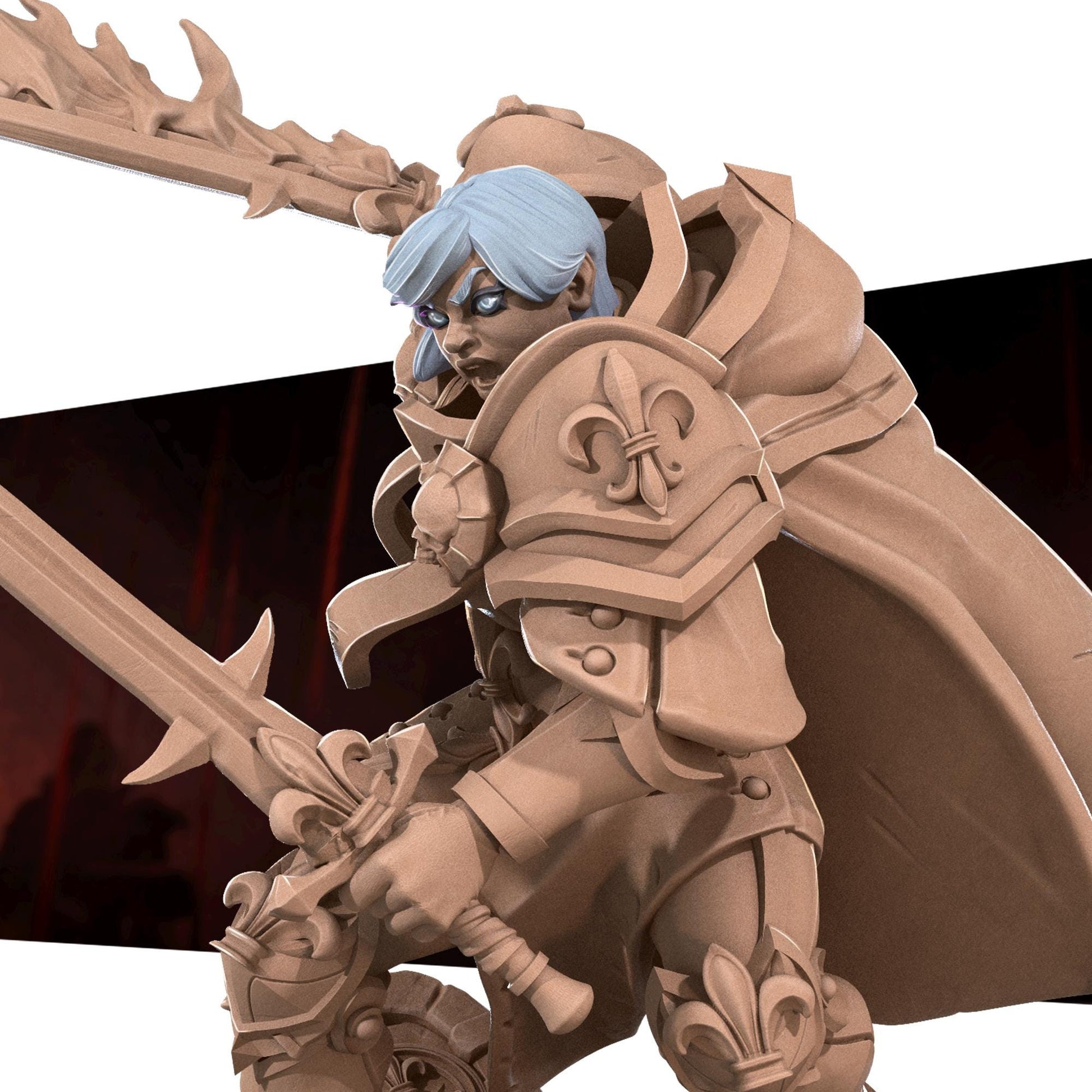 War Sister Crusader Miniature | Bite the Bullet