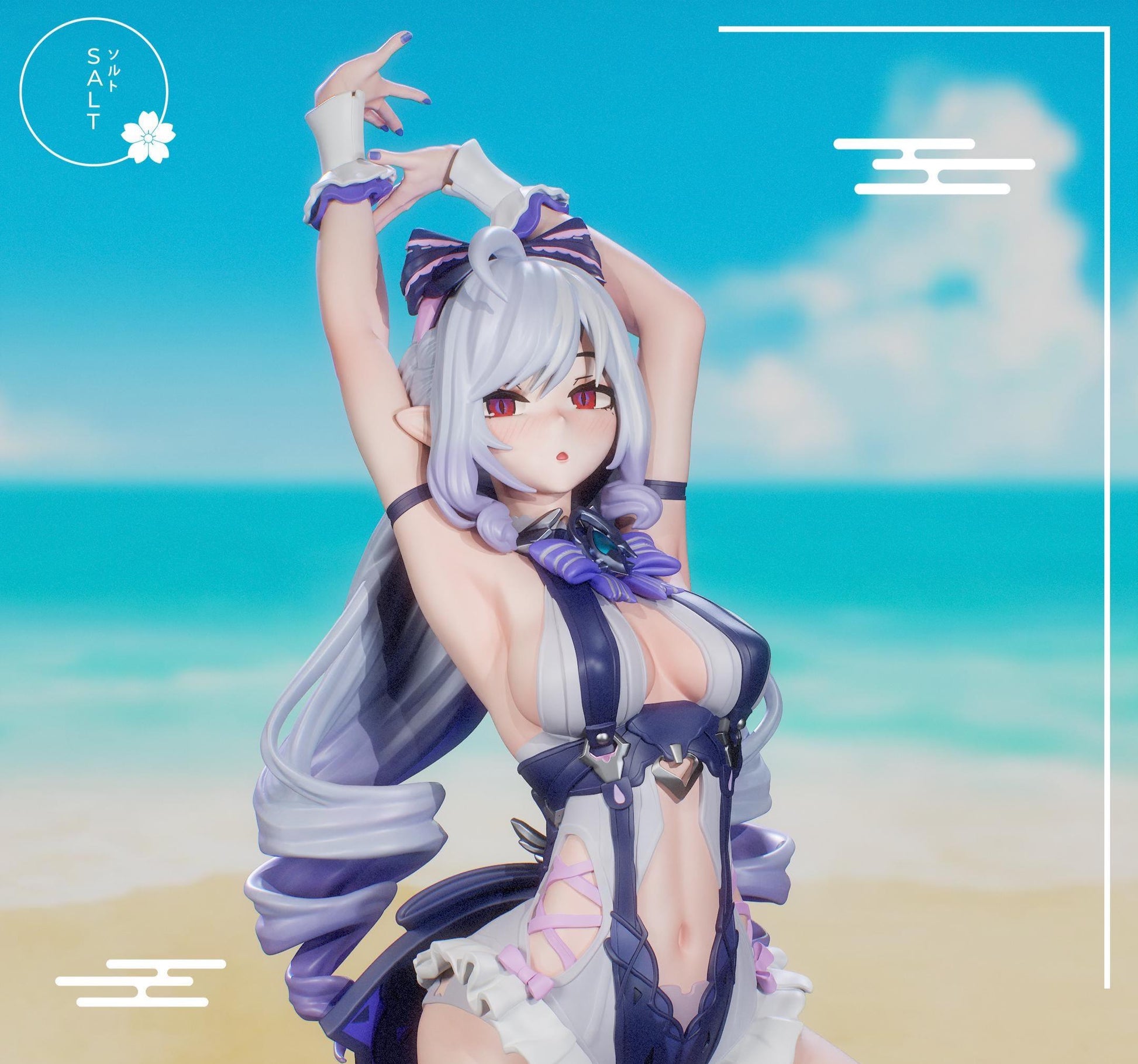 Banshee Girl Model Kit | 3D Resin Printed Figurine | Salt Sculpt