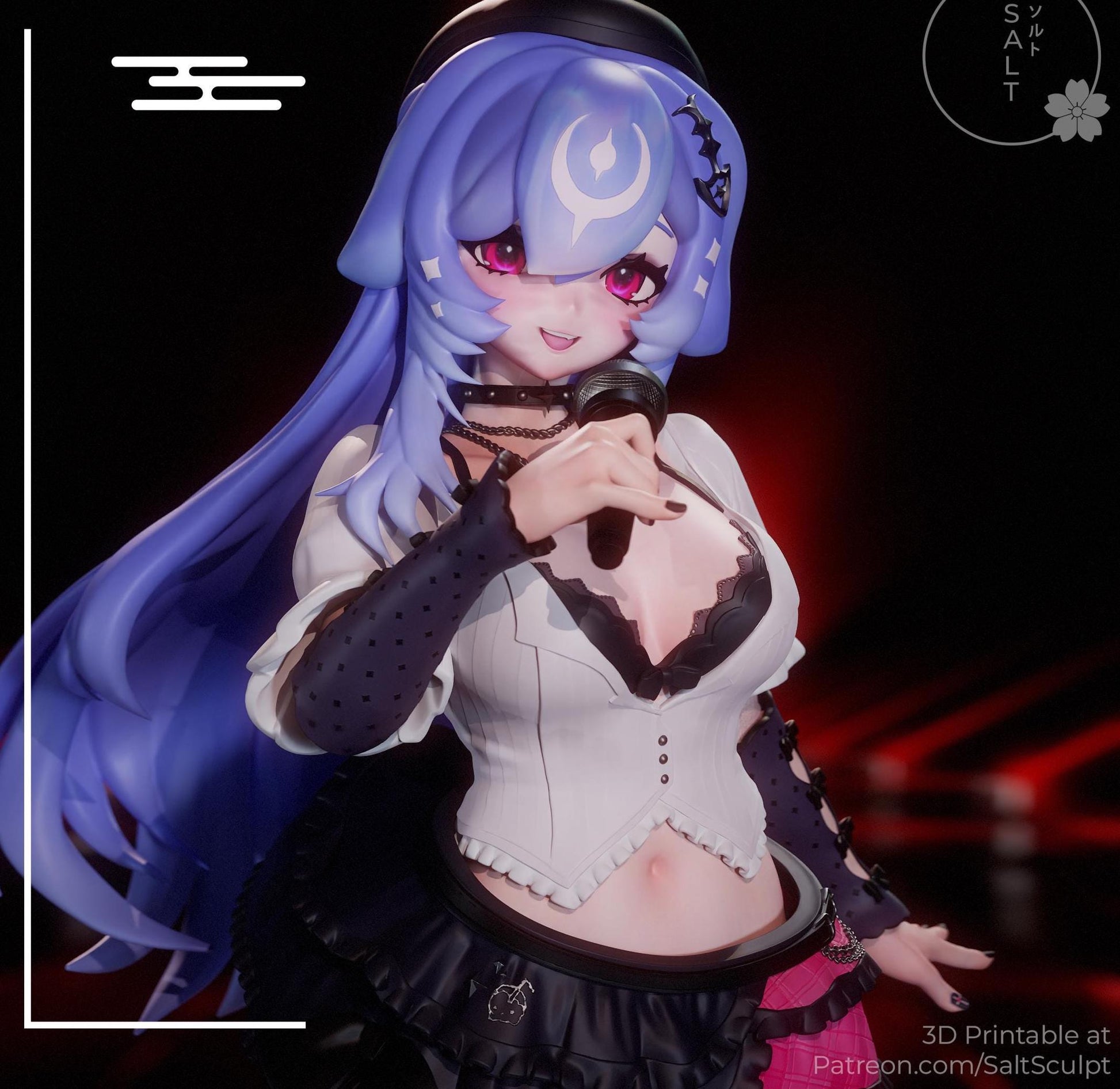 Whale Girl Model Kit | 3D Resin Printed Figurine | Salt Sculpt