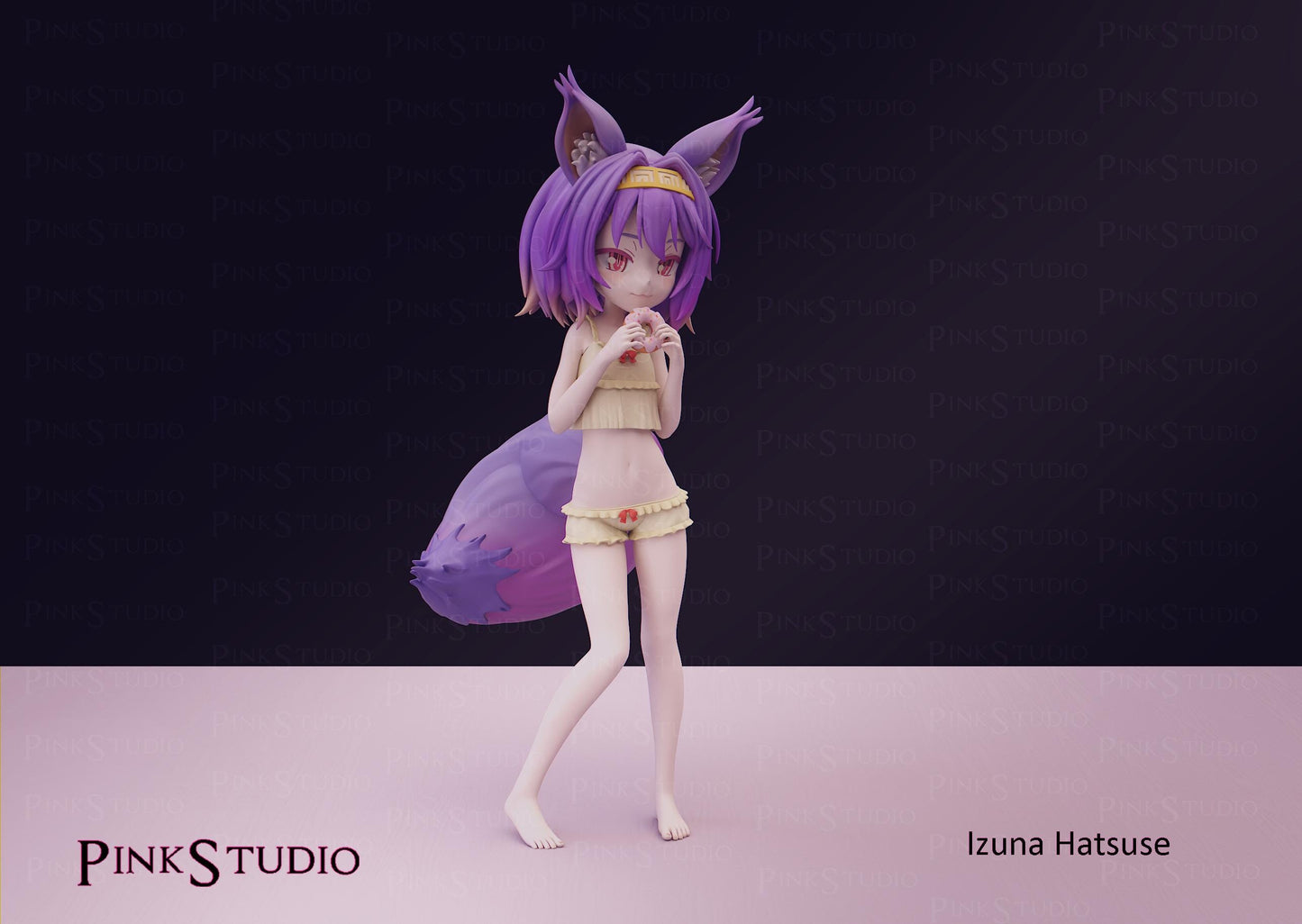 Werewolf Girl Model Kit | 3D Resin Printed Figurine | Pink Studio