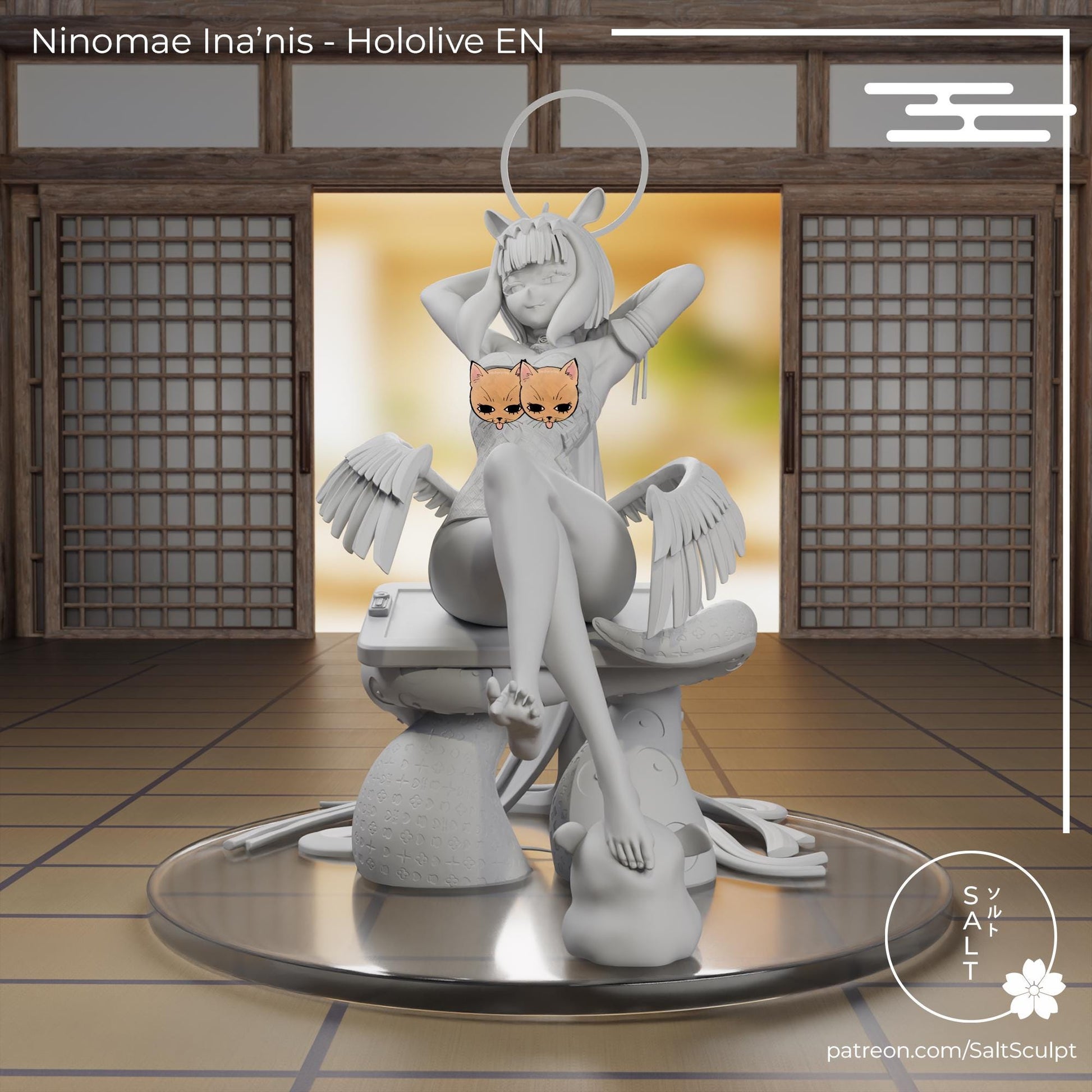 Octopus Girl Model Kit | 3D Resin Printed Figurine | Salt Sculpt