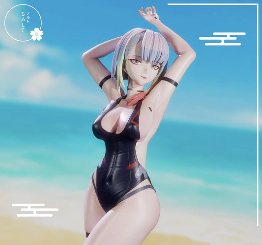 Cyber Girl Model Kit | 3D Resin Printed Figurine | Salt Sculpt