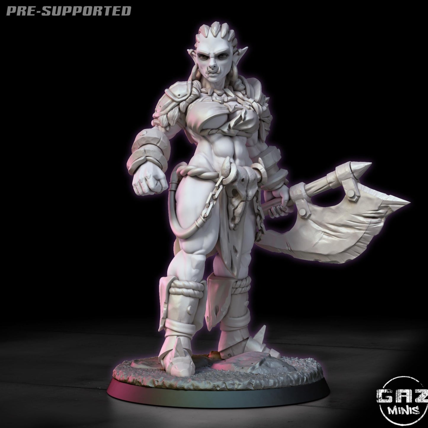 Orc Barbarian Miniature | Gaz Minis