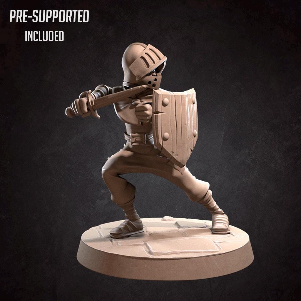Young Squire Miniature | Bite the Bullet