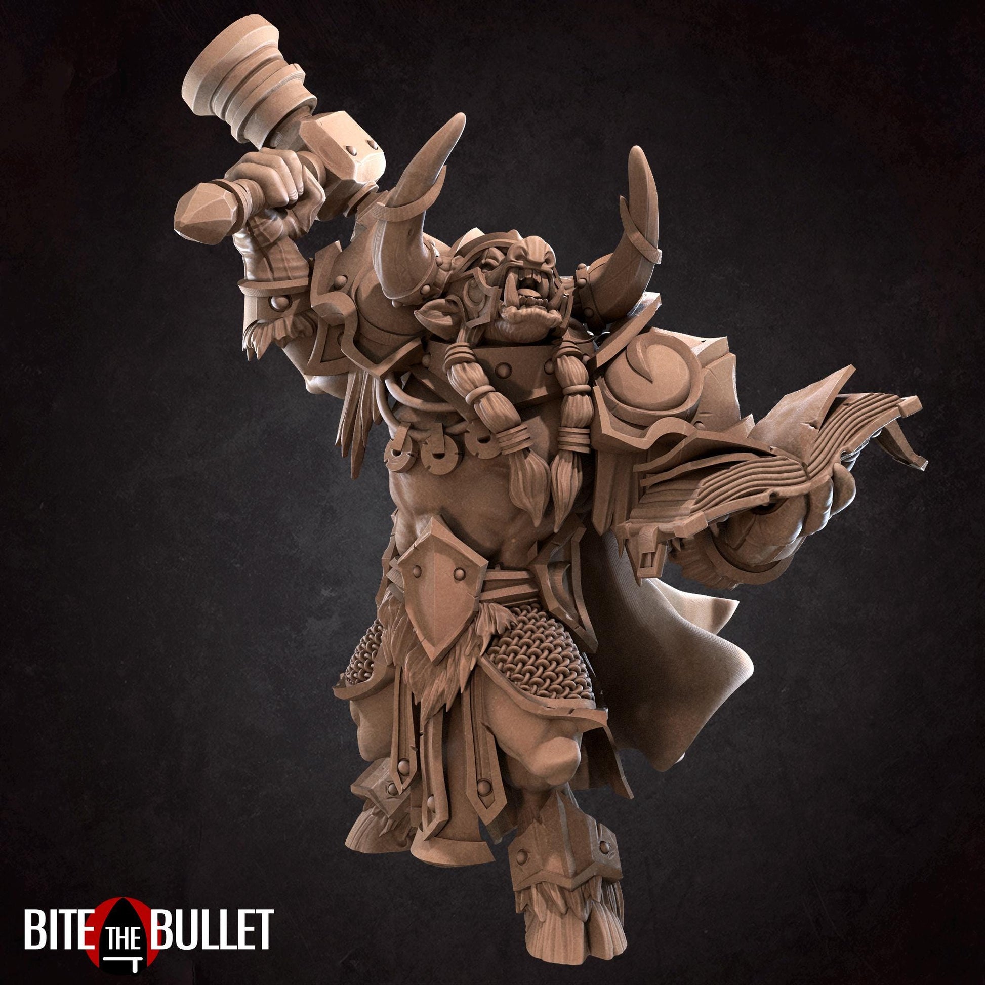 Minotaur Paladin Miniature | Bite the Bullet