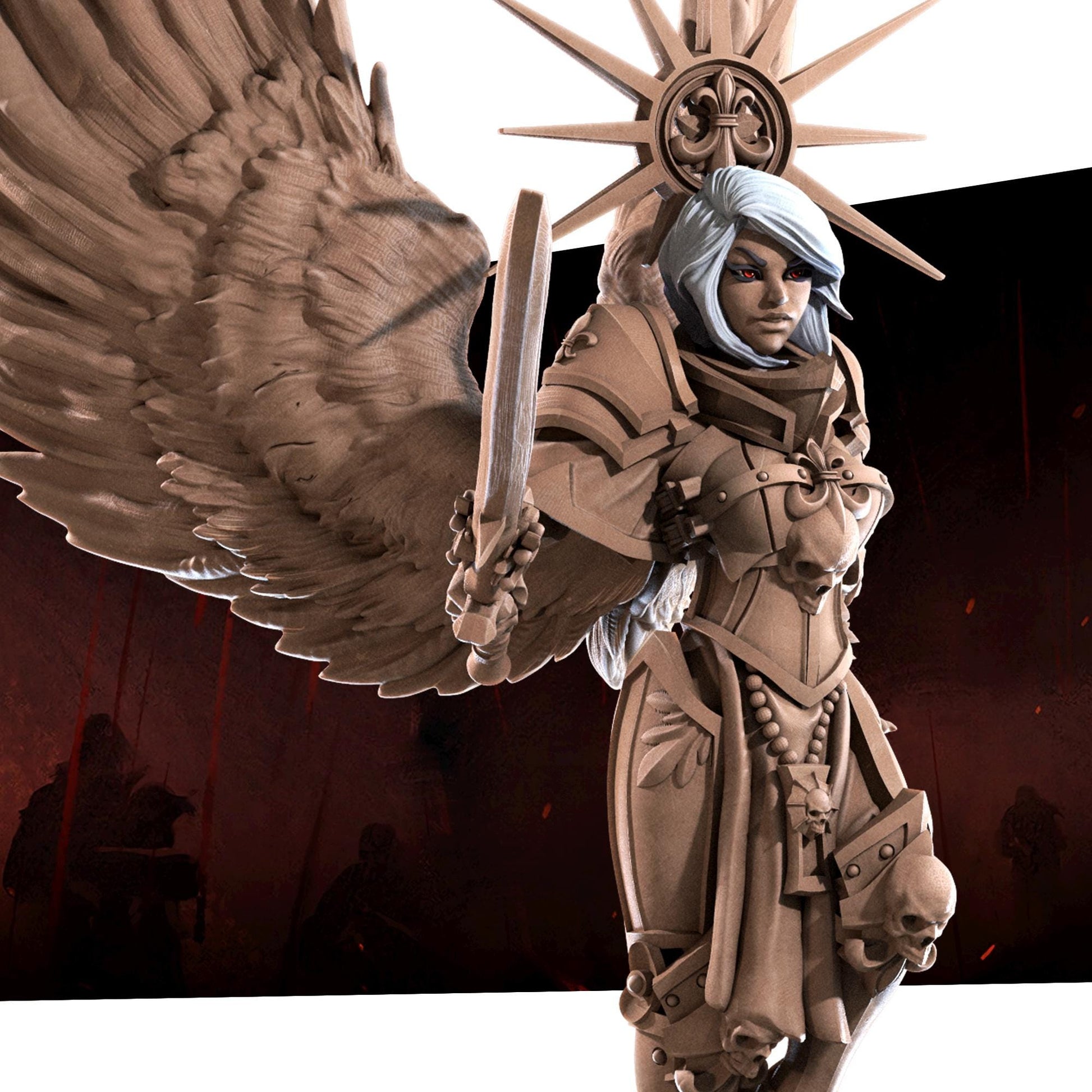 War Sister Soledad, the Lightbringer Miniature | Bite the Bullet