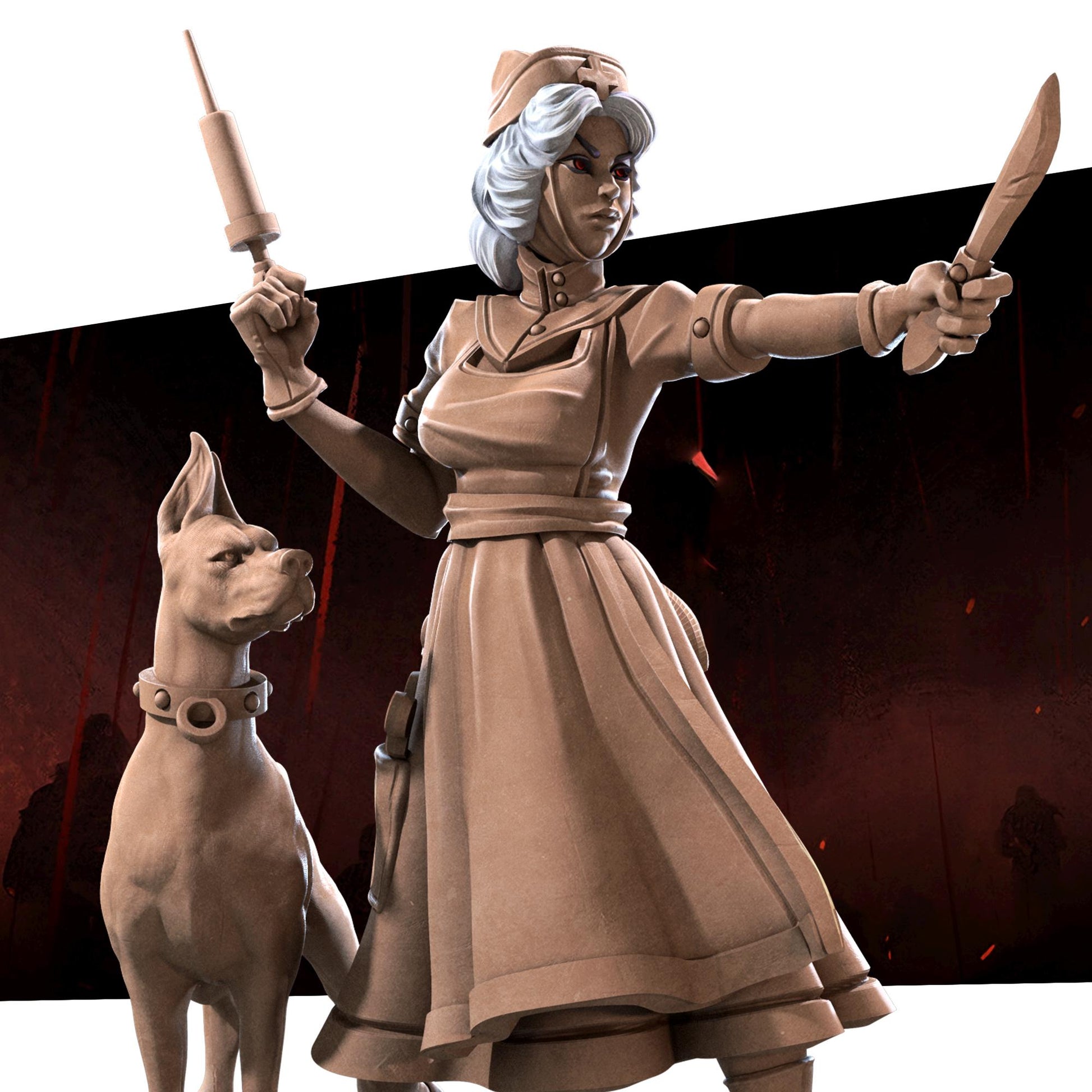 War Sister Emilia, the Nurse Miniature | Bite the Bullet