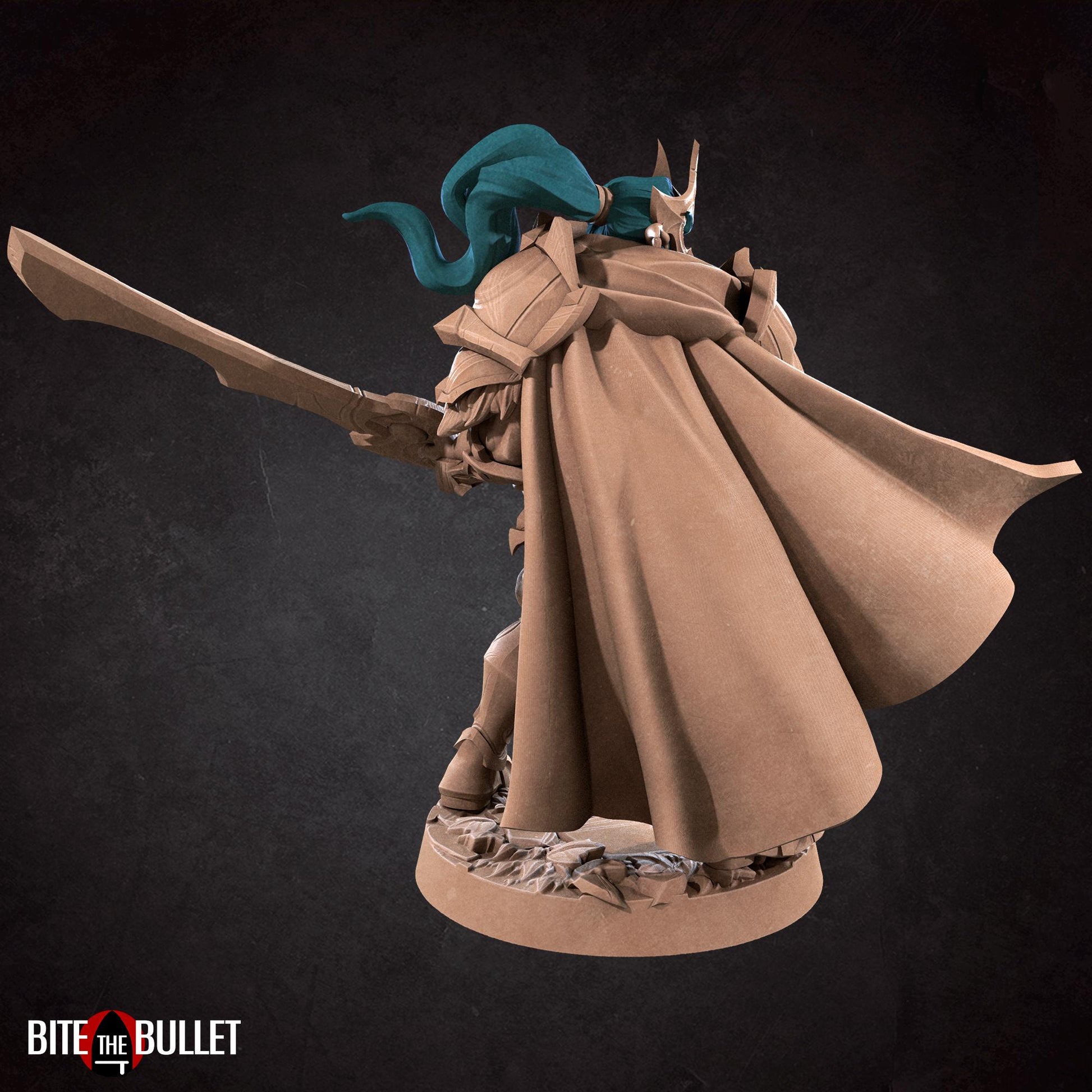 Vahdian, Elf Knight Miniature | Bite the Bullet