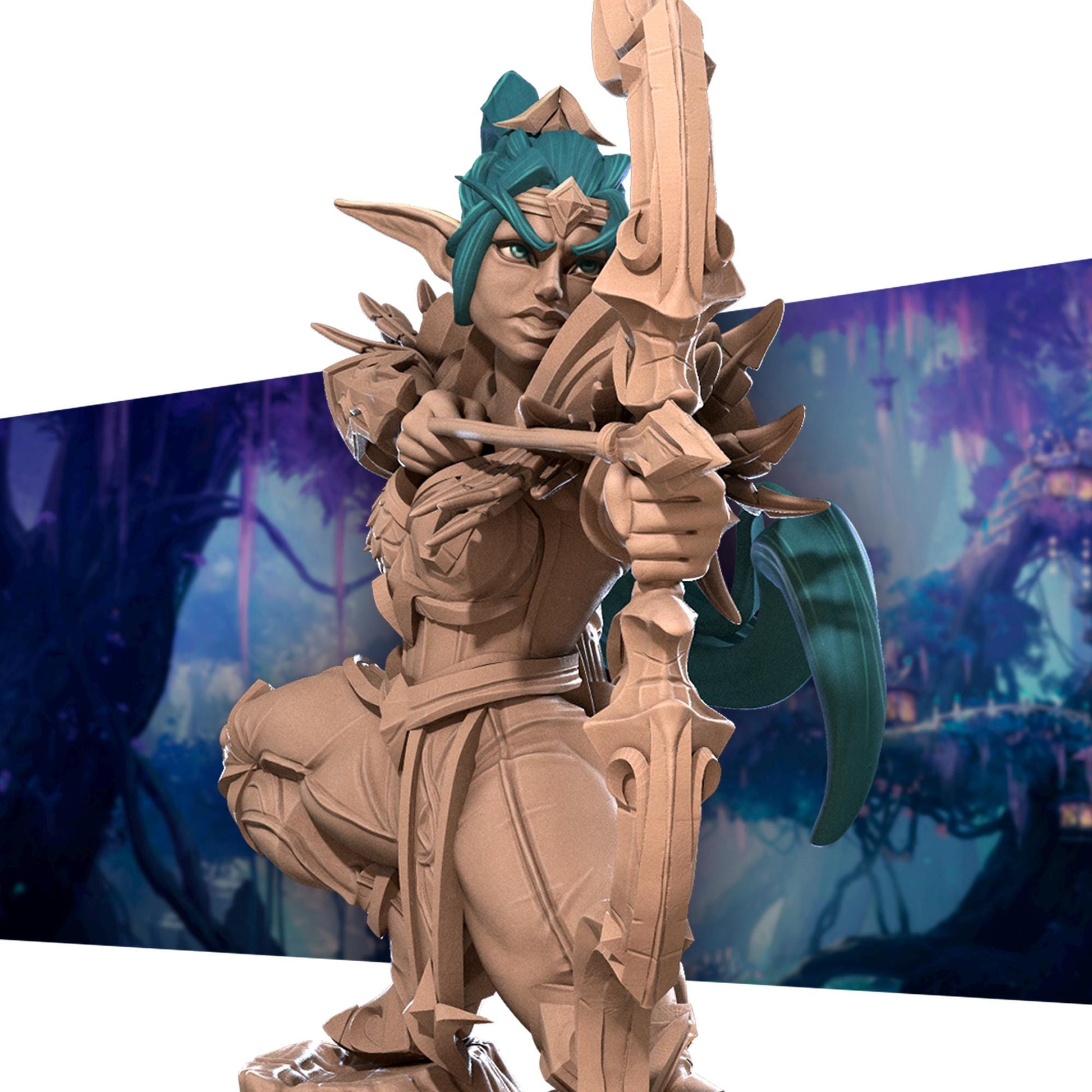 Alana, Elf Archer Miniature | Bite the Bullet